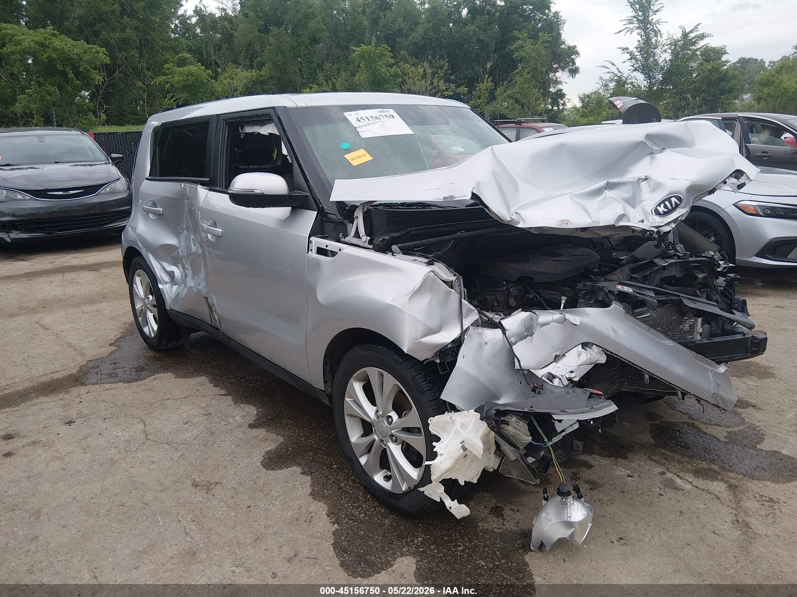 2014 Kia Soul + Silver vin: KNDJP3A50E7722904