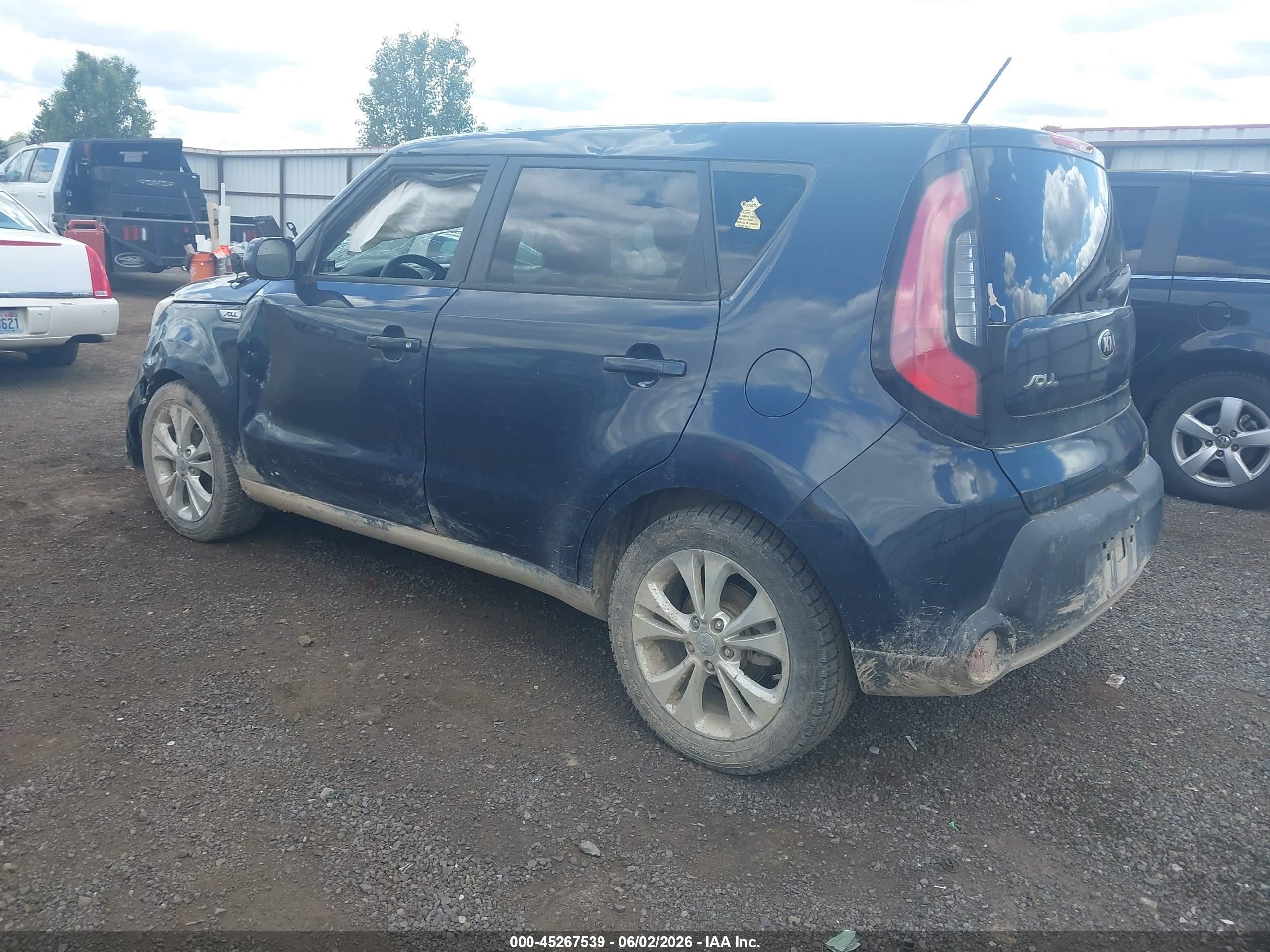 2015 Kia Soul + Dark Blue vin: KNDJP3A50F7114835
