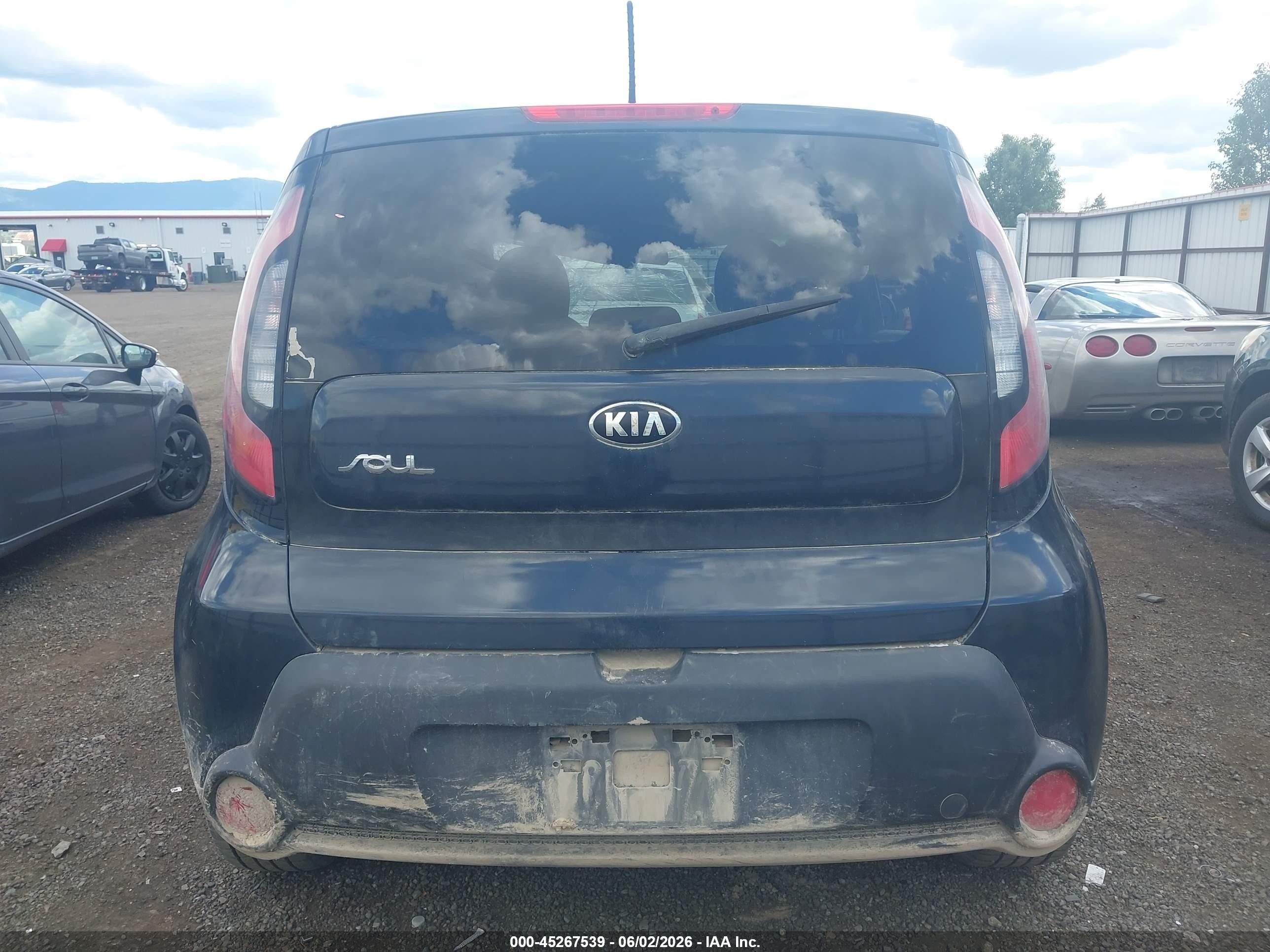 2015 Kia Soul + Dark Blue vin: KNDJP3A50F7114835