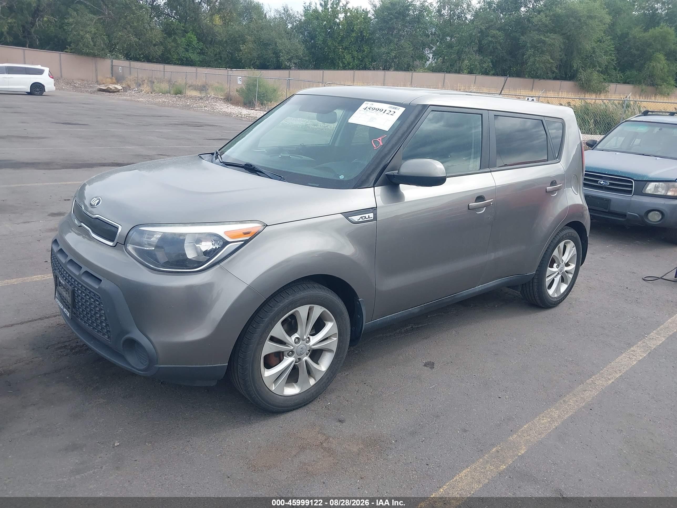 2015 Kia Soul + Gray vin: KNDJP3A50F7188160