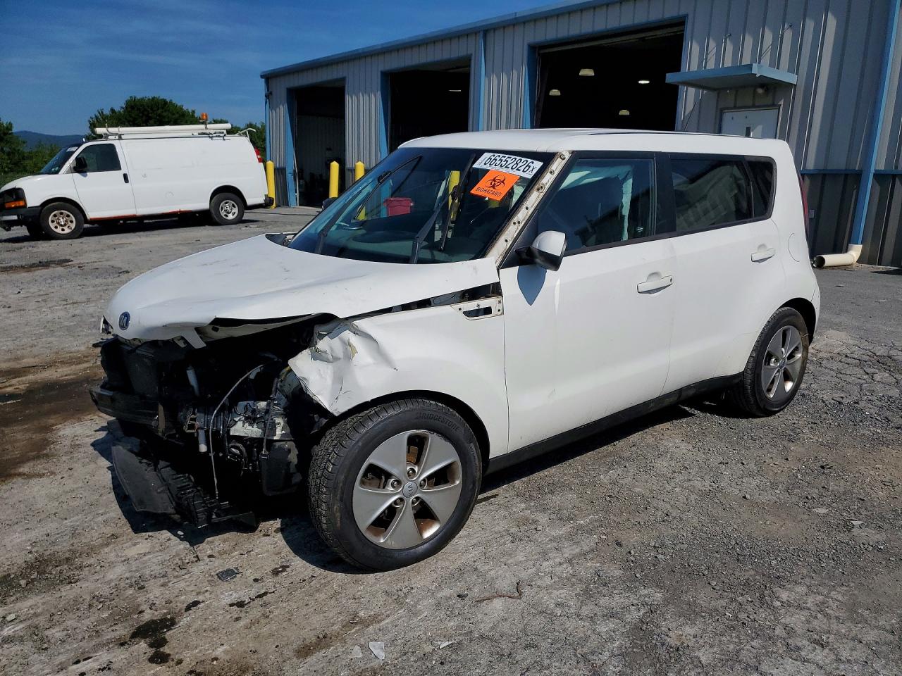 2015 Kia Soul + Белый vin: KNDJP3A50F7222355