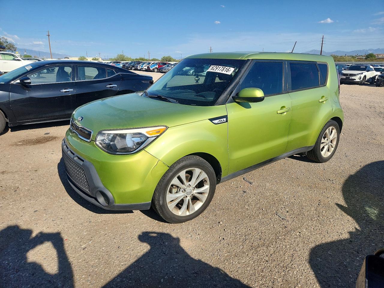 2015 Kia Soul + Зеленый vin: KNDJP3A50F7788385