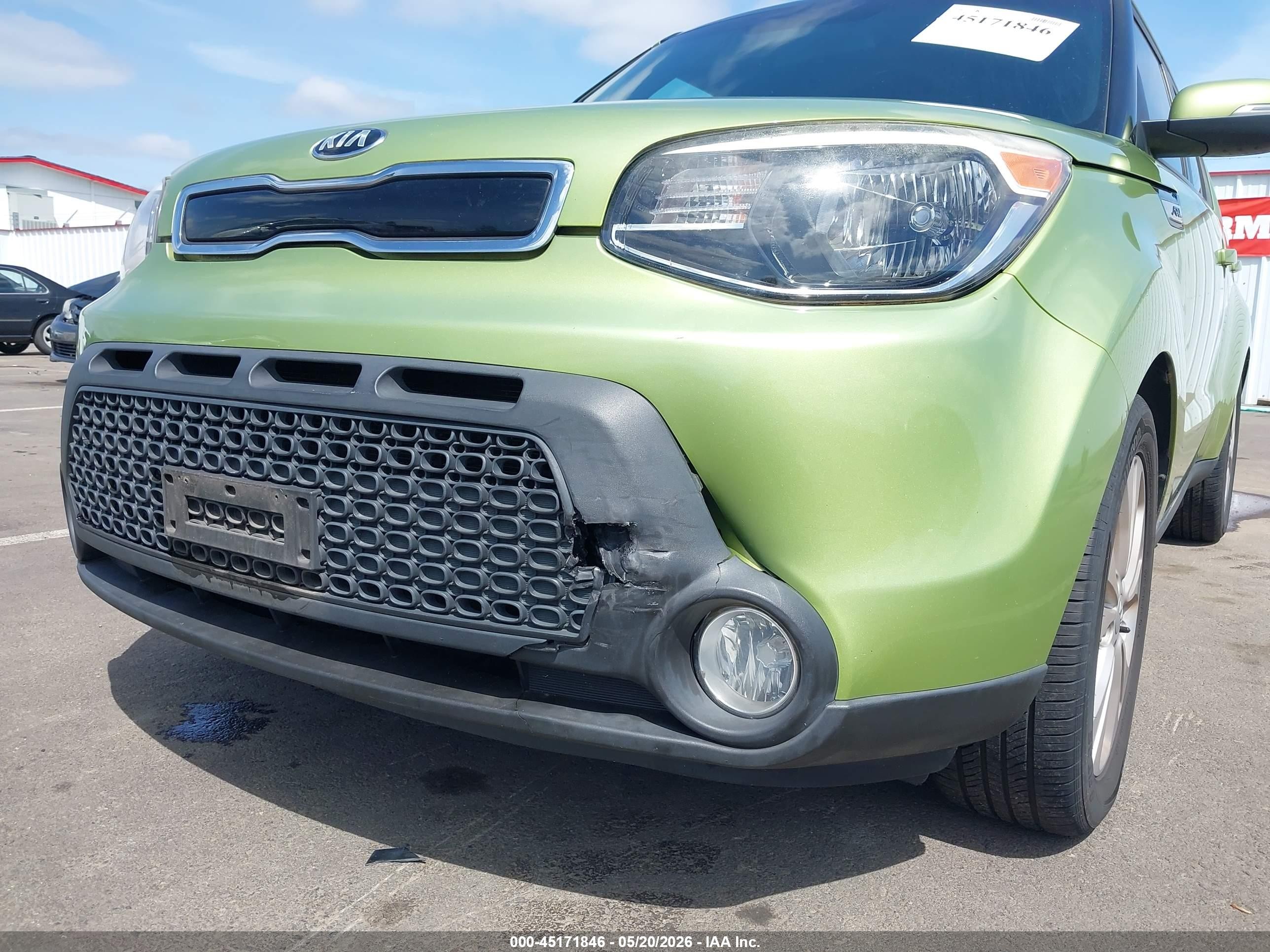 2014 Kia Soul + Зеленый vin: KNDJP3A51E7739310