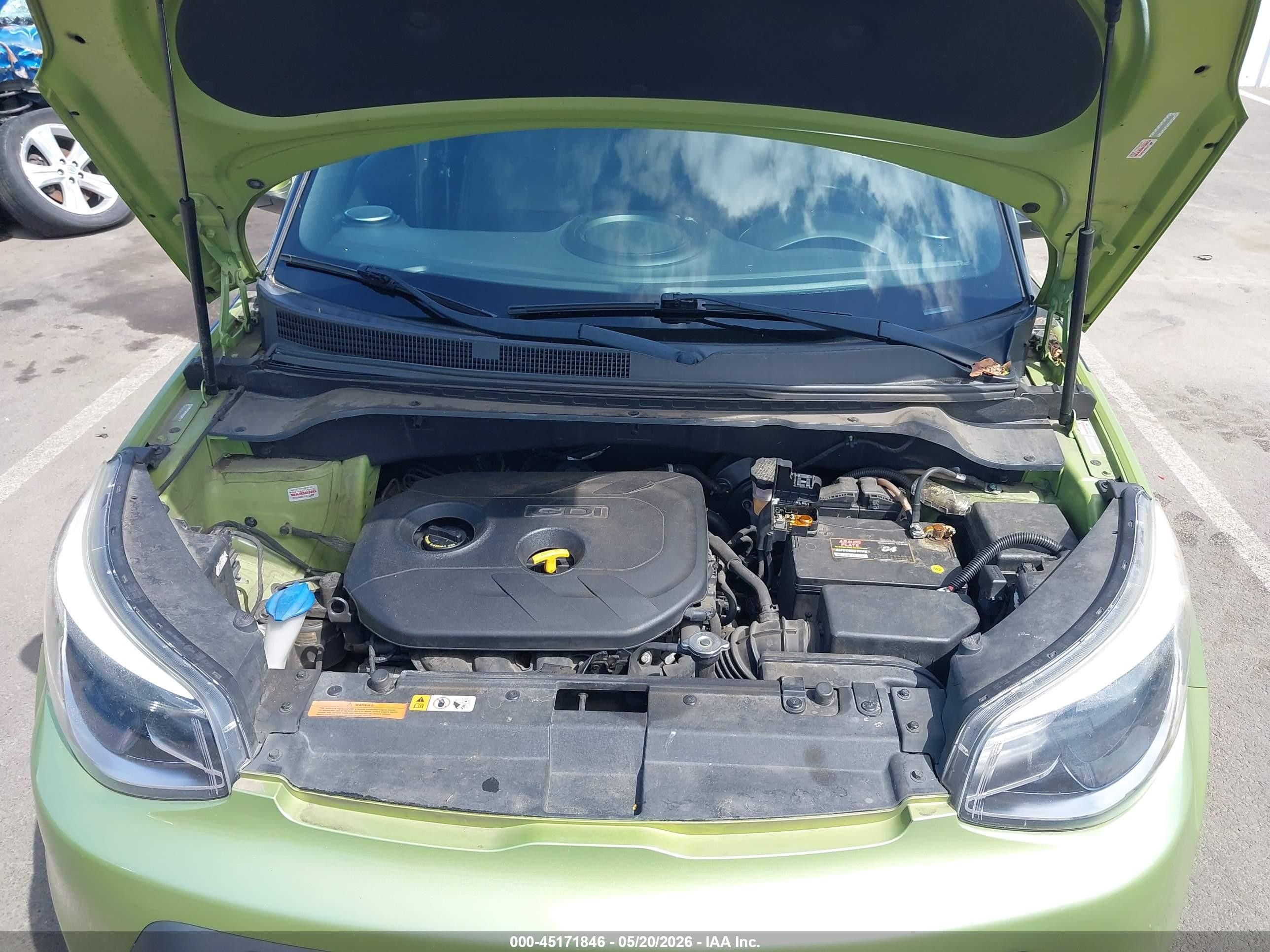 2014 Kia Soul + Зеленый vin: KNDJP3A51E7739310