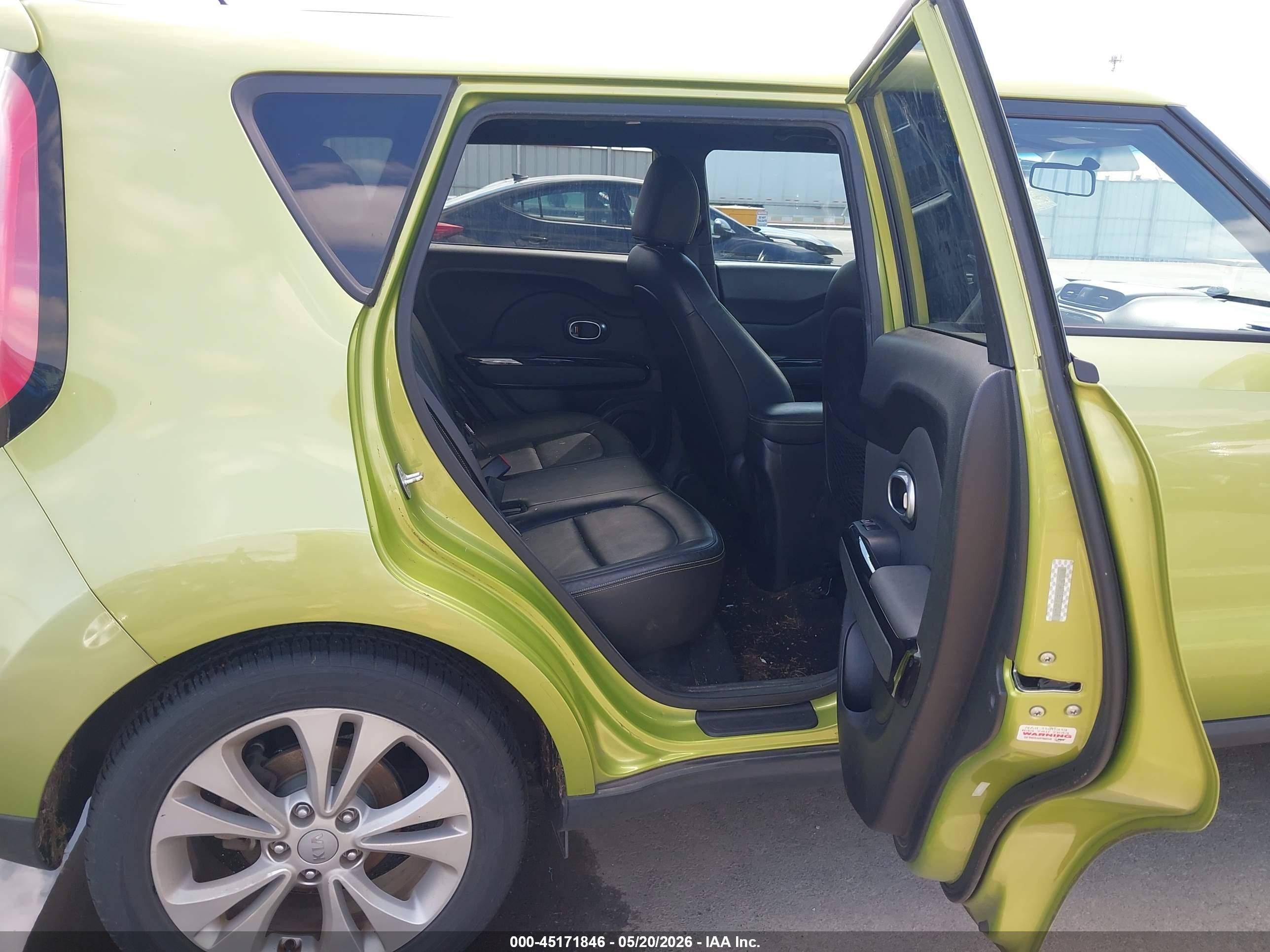 2014 Kia Soul + Зеленый vin: KNDJP3A51E7739310