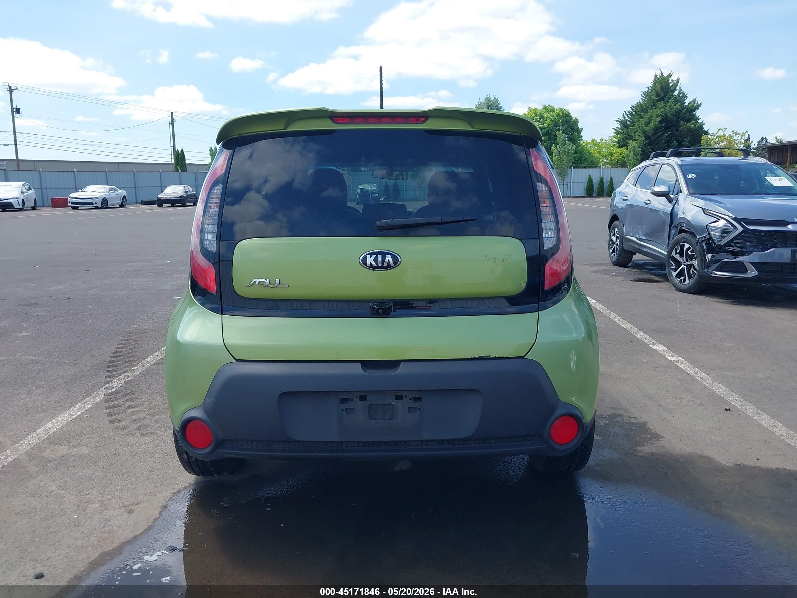 2014 Kia Soul + Зеленый vin: KNDJP3A51E7739310