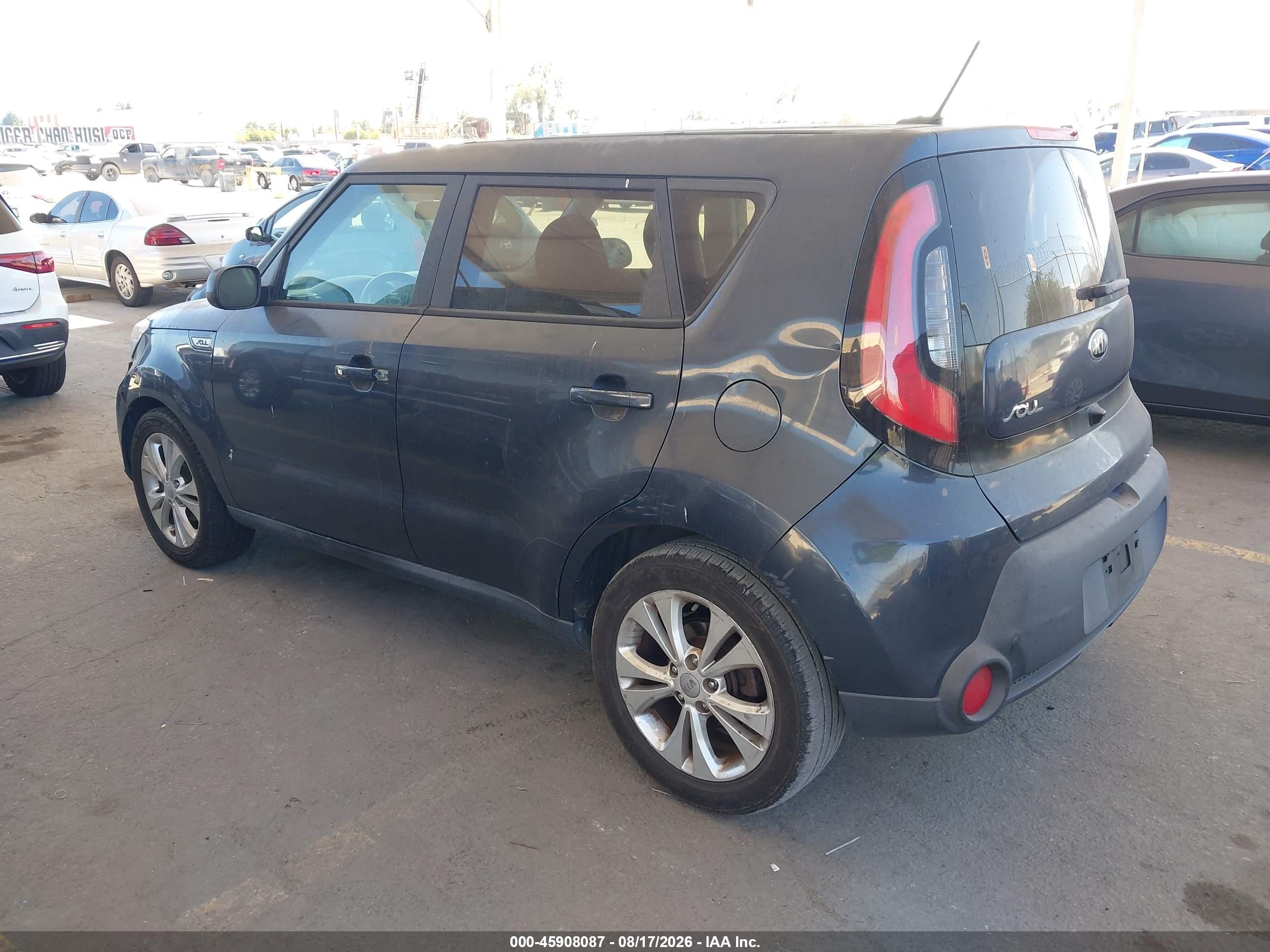 2015 Kia Soul + Dark Blue vin: KNDJP3A51F7150761