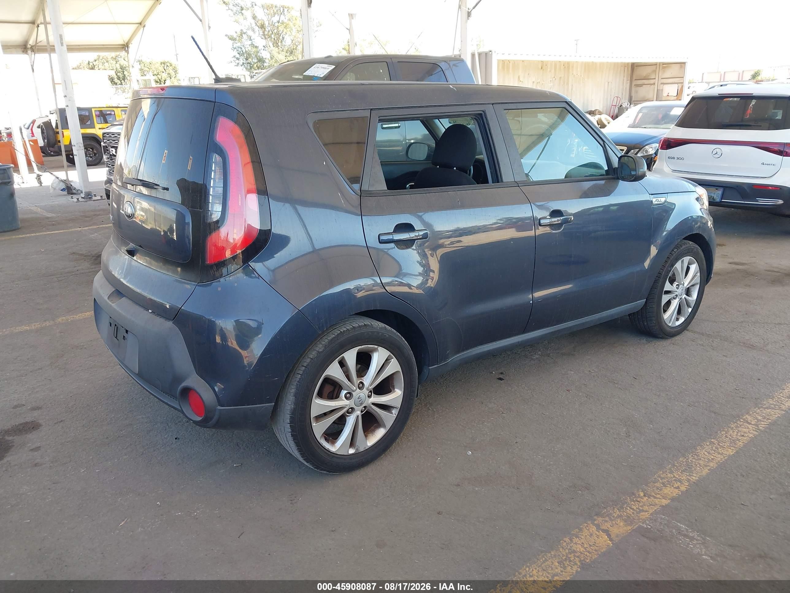 2015 Kia Soul + Dark Blue vin: KNDJP3A51F7150761
