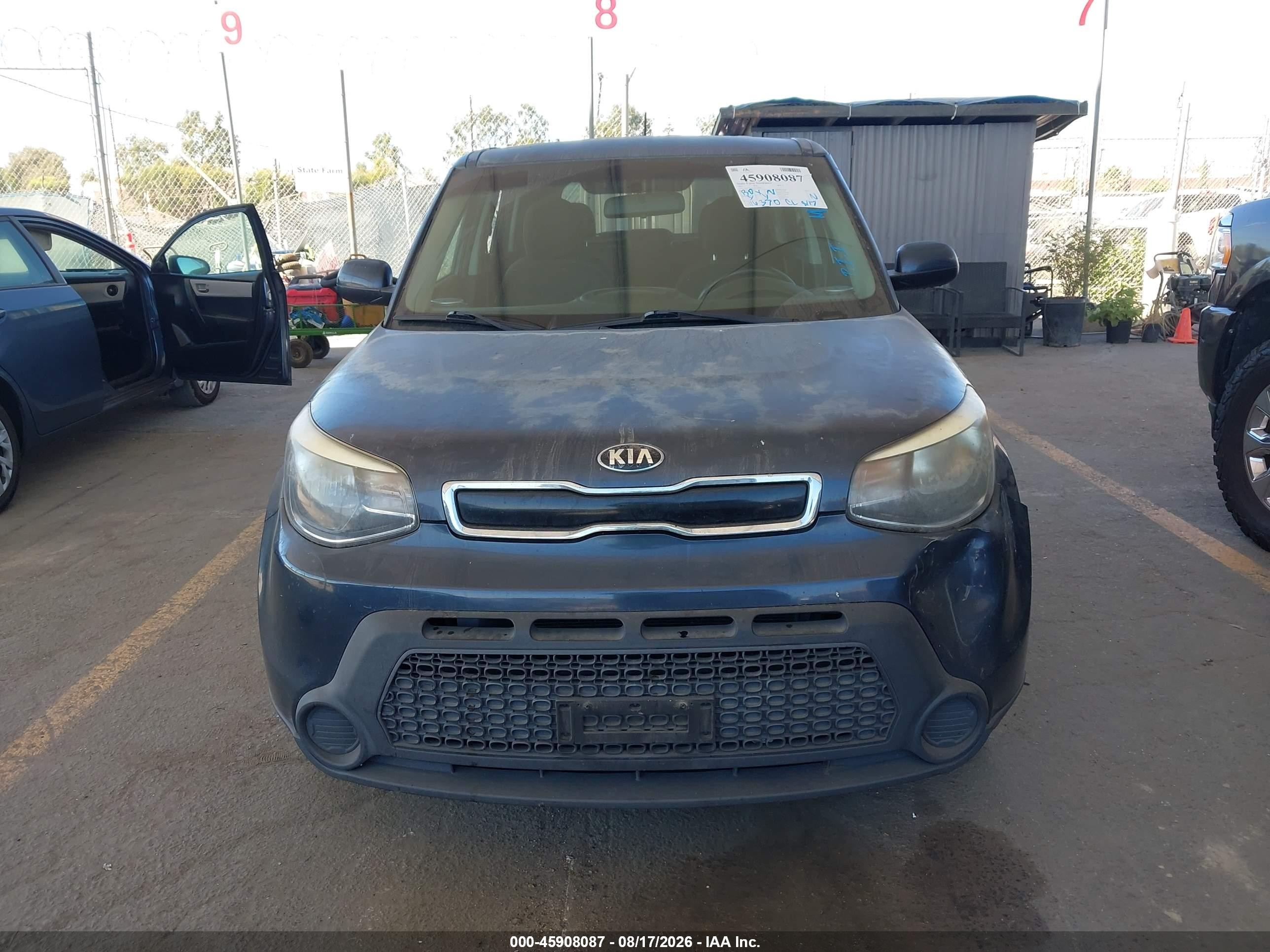 2015 Kia Soul + Dark Blue vin: KNDJP3A51F7150761