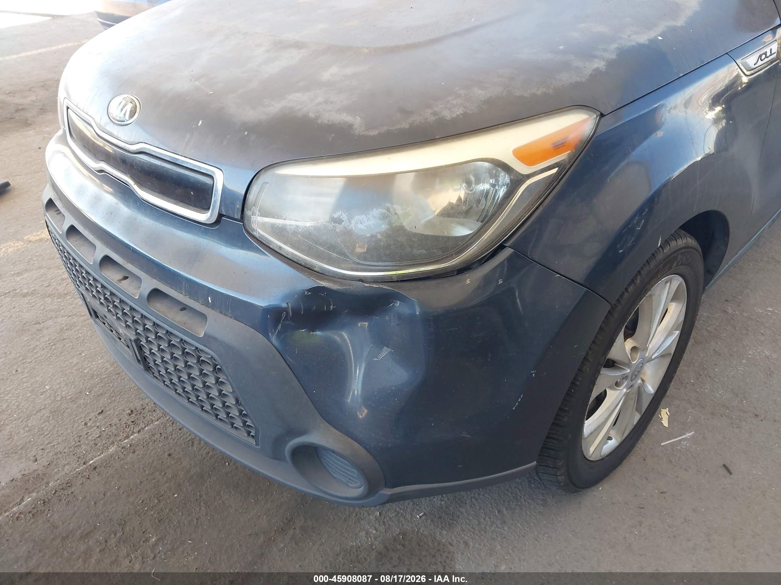2015 Kia Soul + Dark Blue vin: KNDJP3A51F7150761
