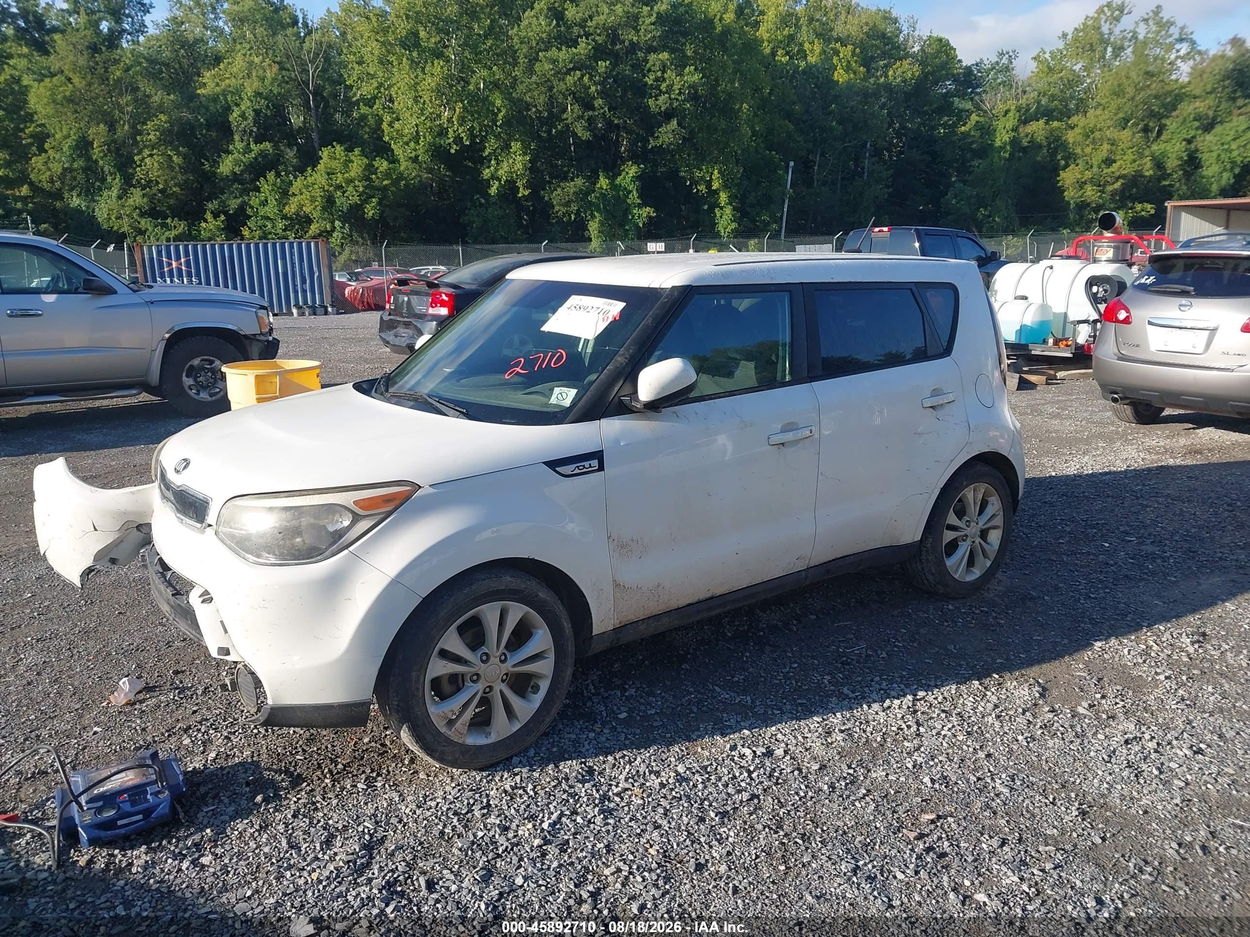 2015 Kia Soul + Белый vin: KNDJP3A51F7161792