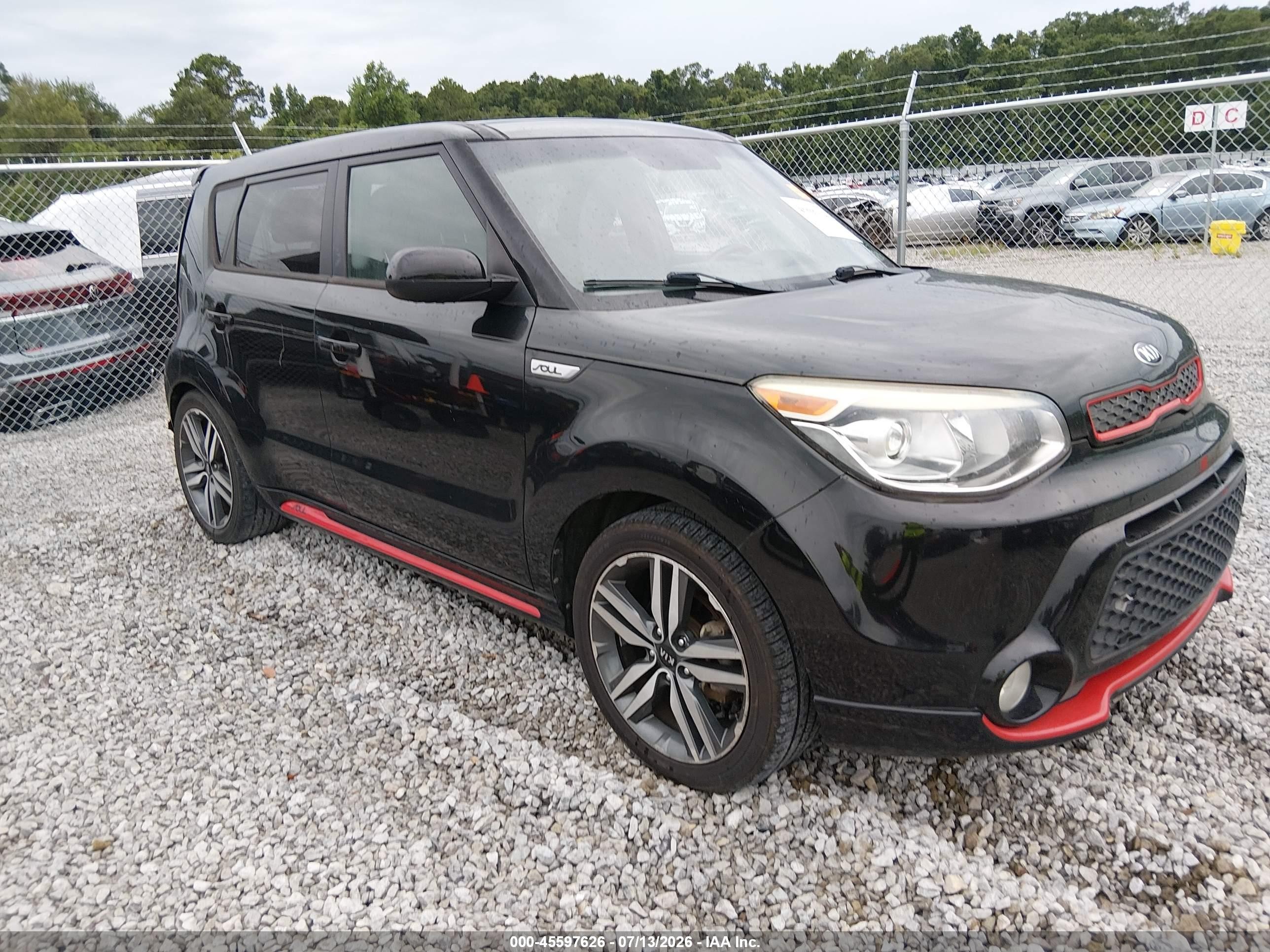 2015 Kia Soul + Black vin: KNDJP3A51F7163039