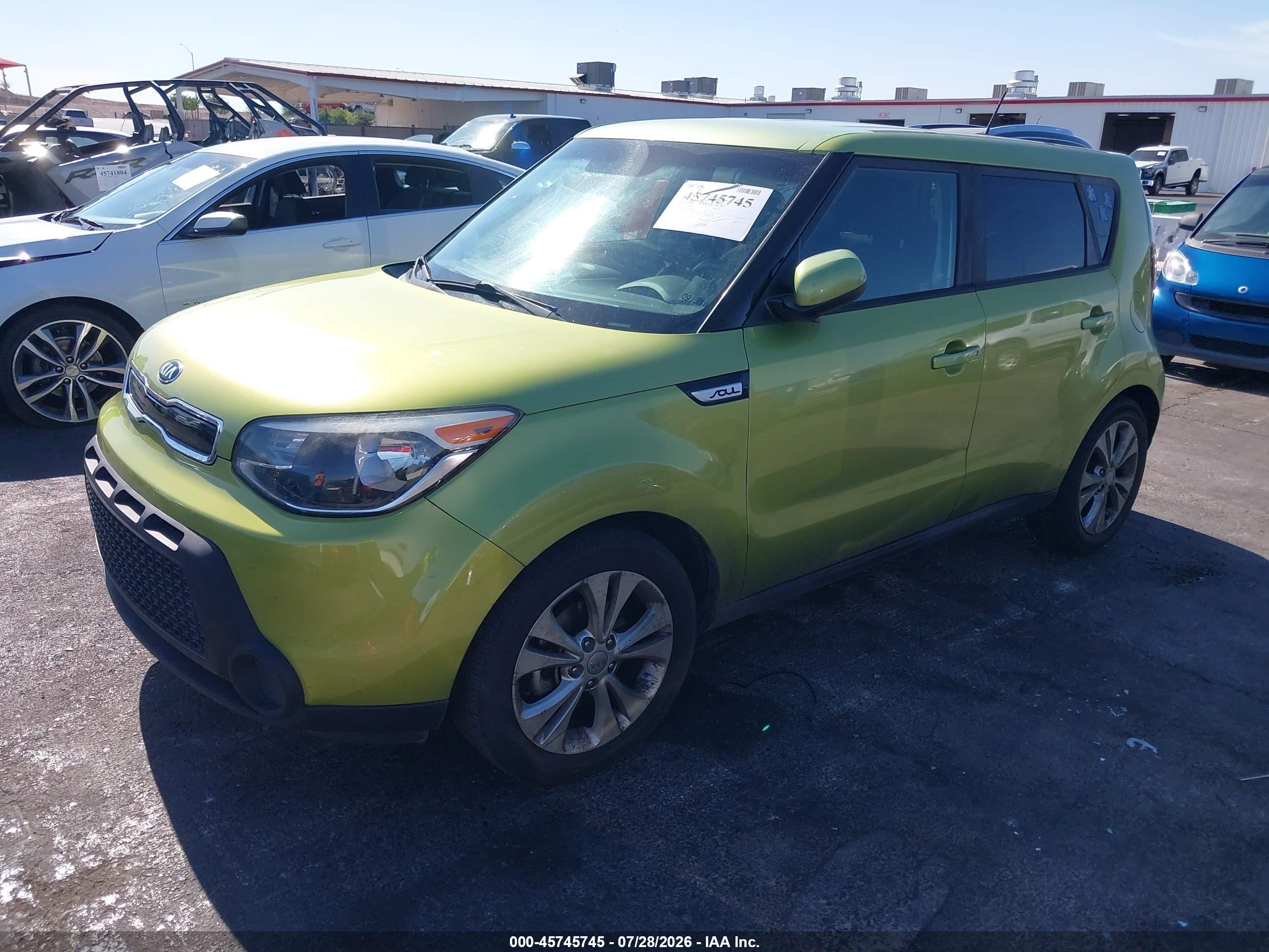 2015 Kia Soul + Зеленый vin: KNDJP3A51F7781896