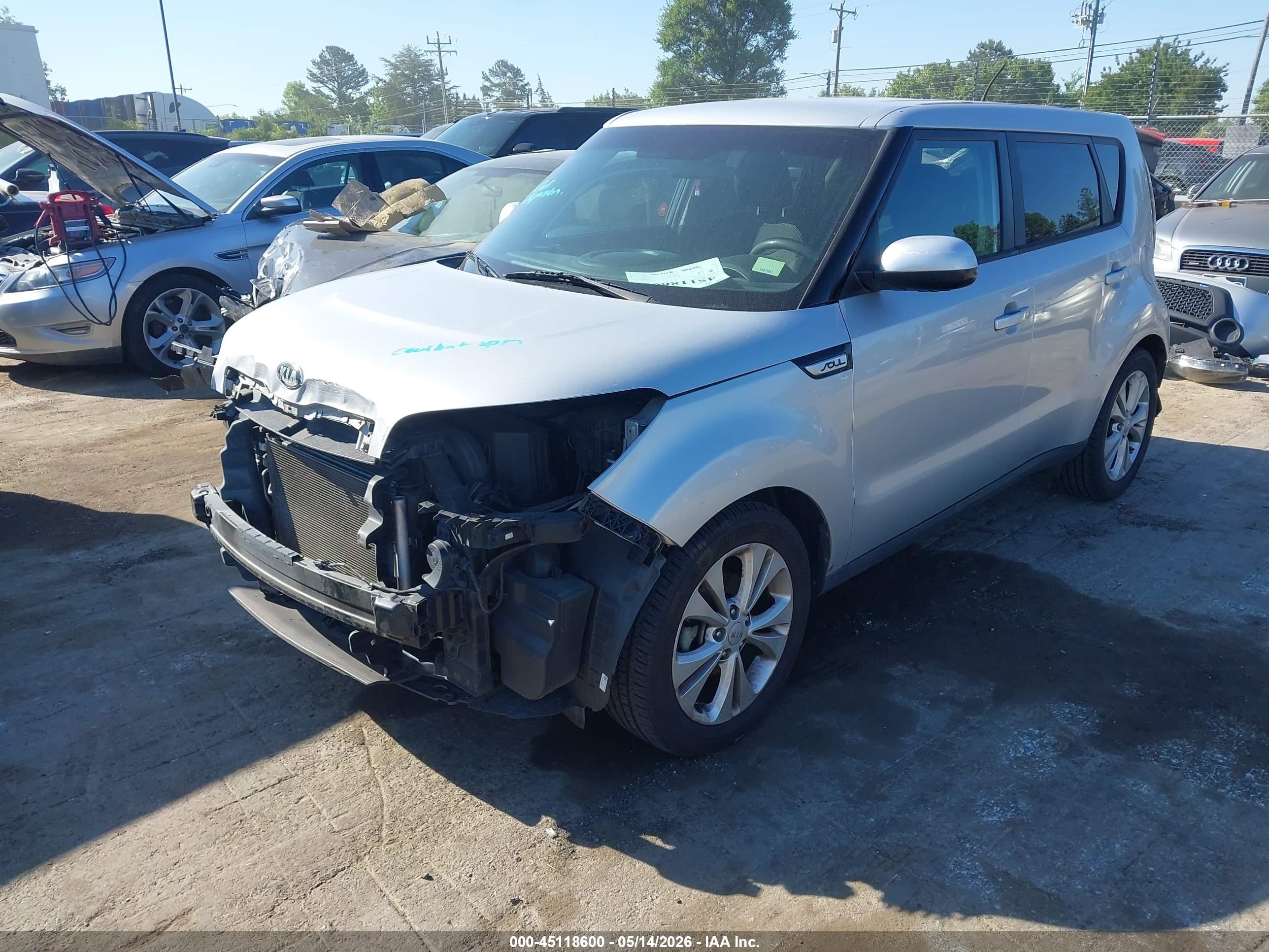 2015 Kia Soul + Gray vin: KNDJP3A51F7787343