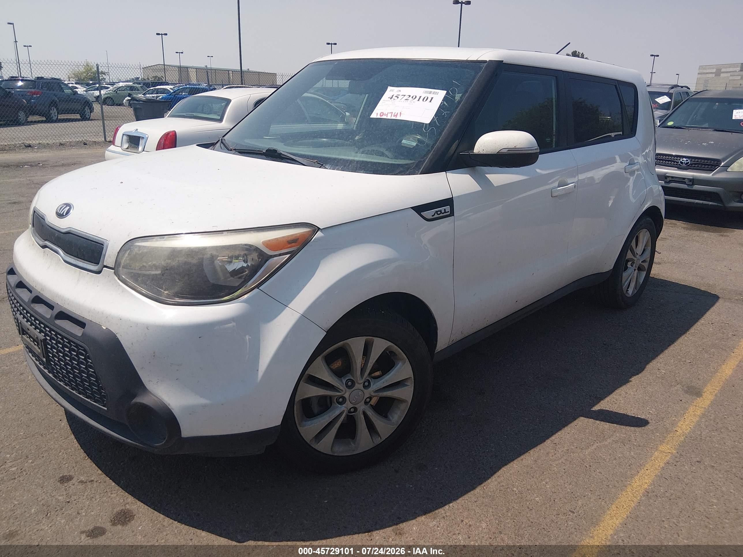 2014 Kia Soul + White vin: KNDJP3A52E7073395