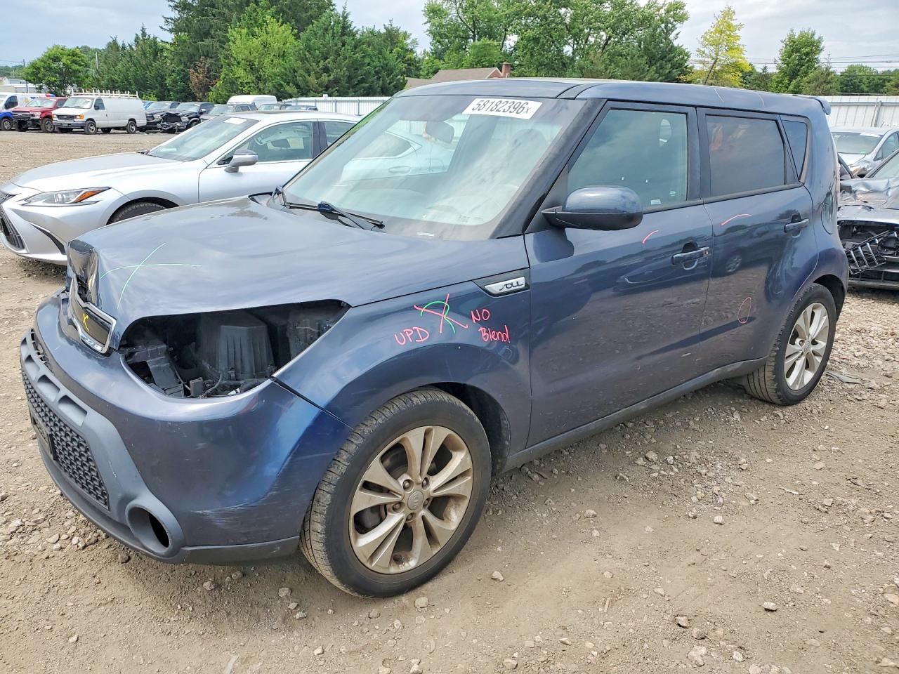 2015 Kia Soul + Blue vin: KNDJP3A52F7201751