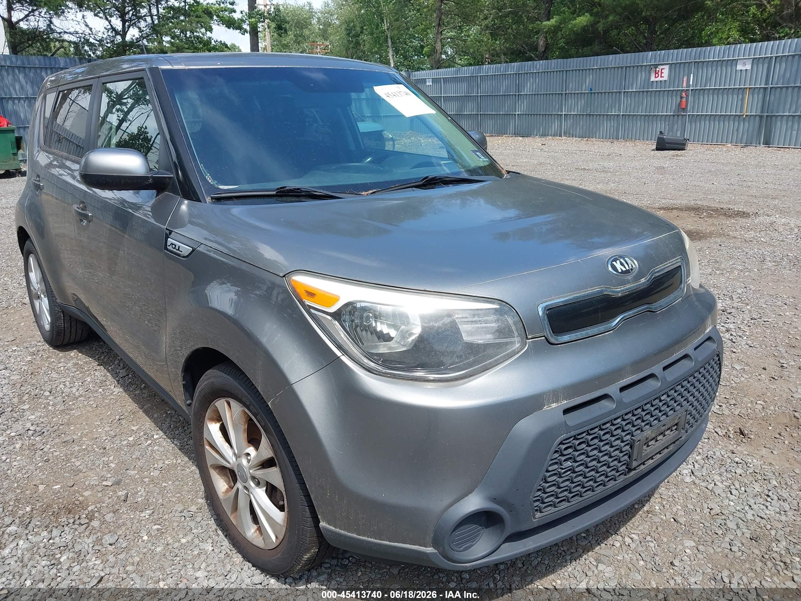 2015 Kia Soul + Gray vin: KNDJP3A52F7209963