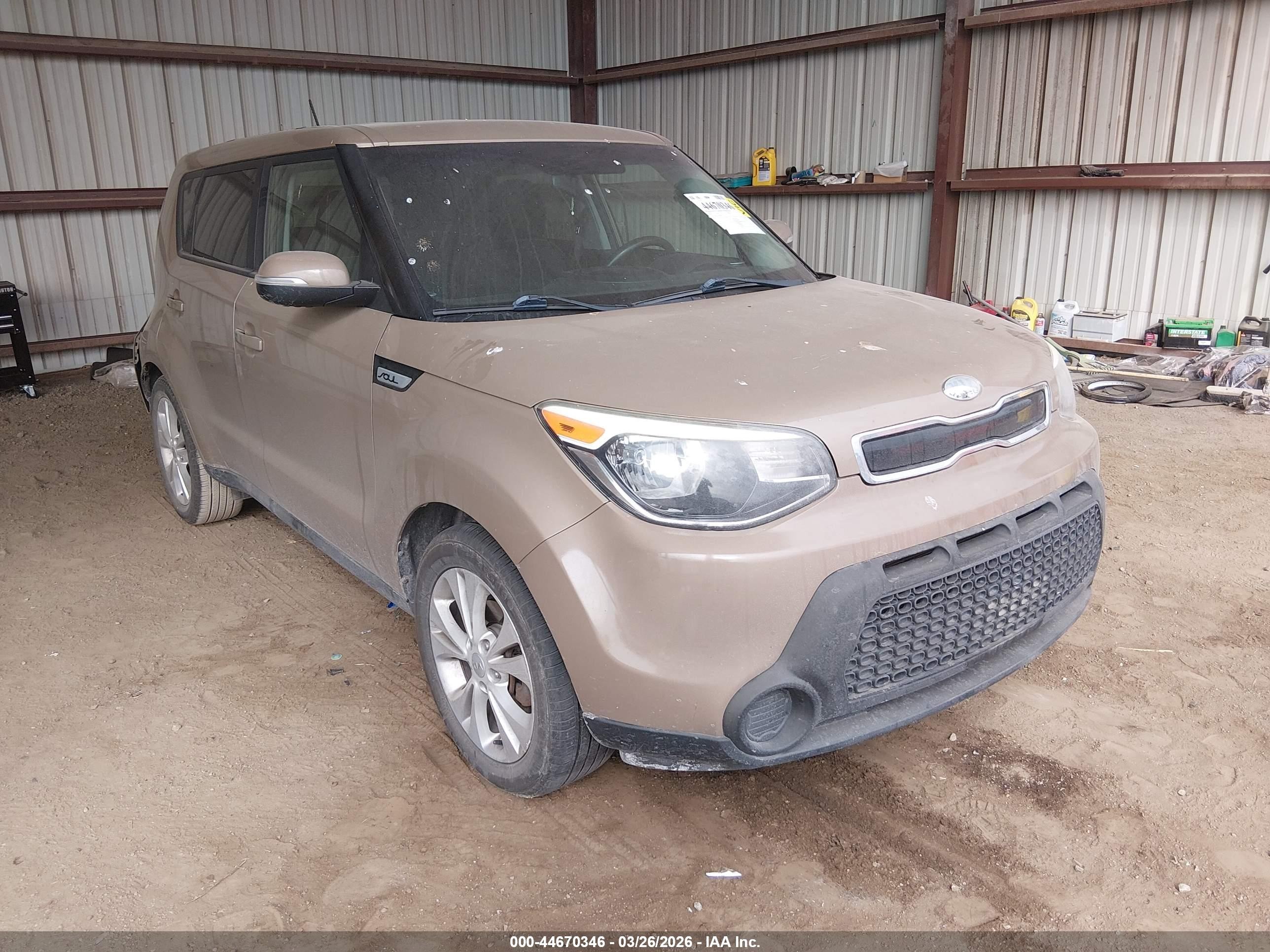 2014 Kia Soul + Brown vin: KNDJP3A53E7010970
