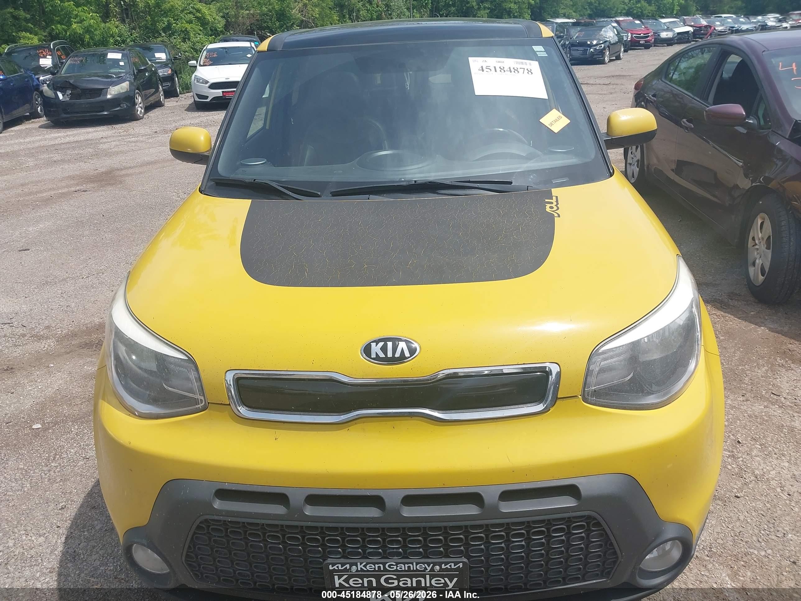 2015 Kia Soul + Yellow vin: KNDJP3A53F7147649