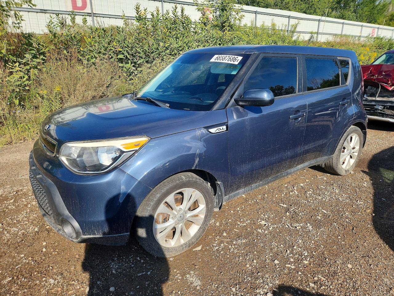 2015 Kia Soul + Blue vin: KNDJP3A53F7150759