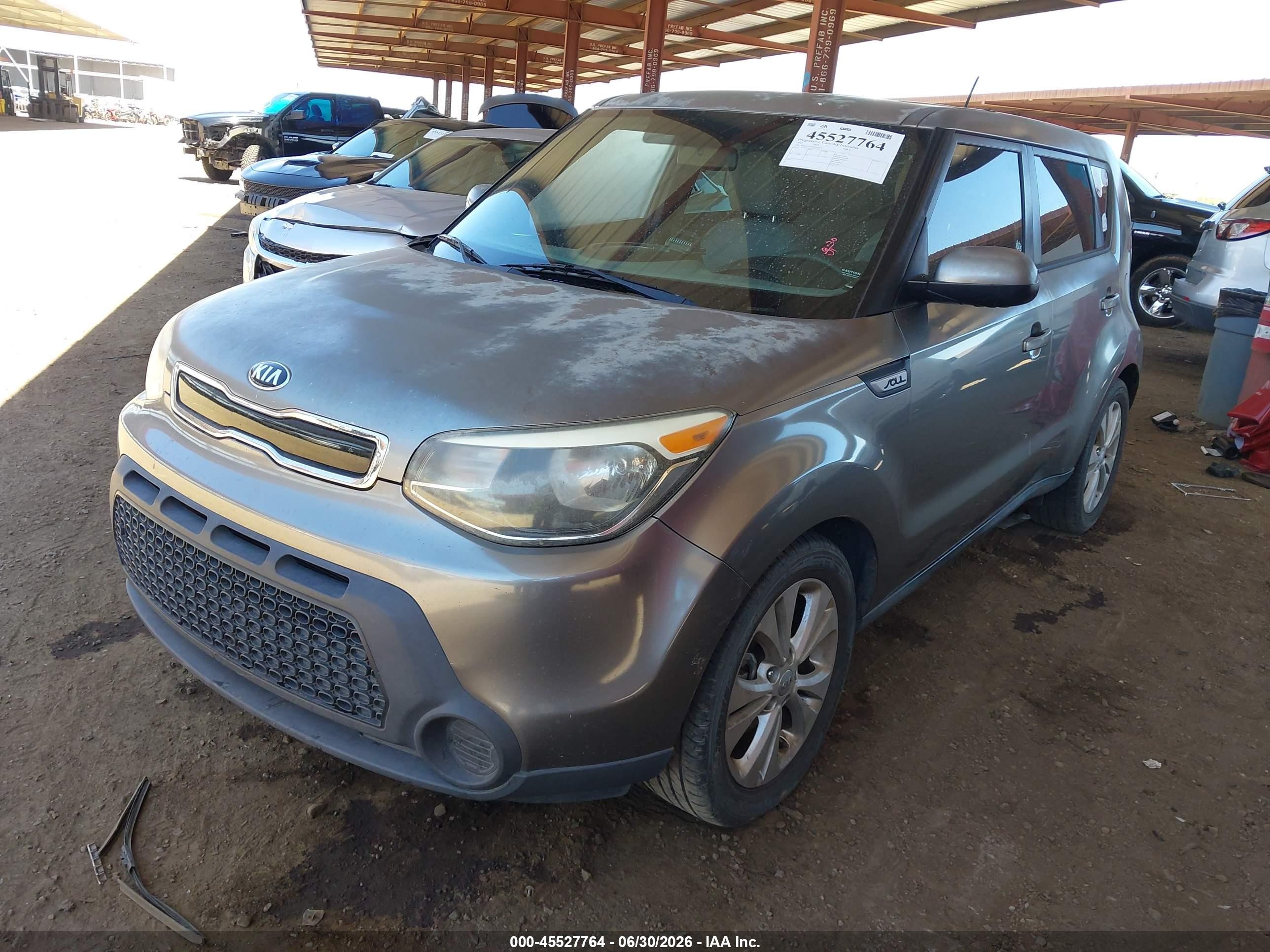 2015 Kia Soul + Gray vin: KNDJP3A53F7184572