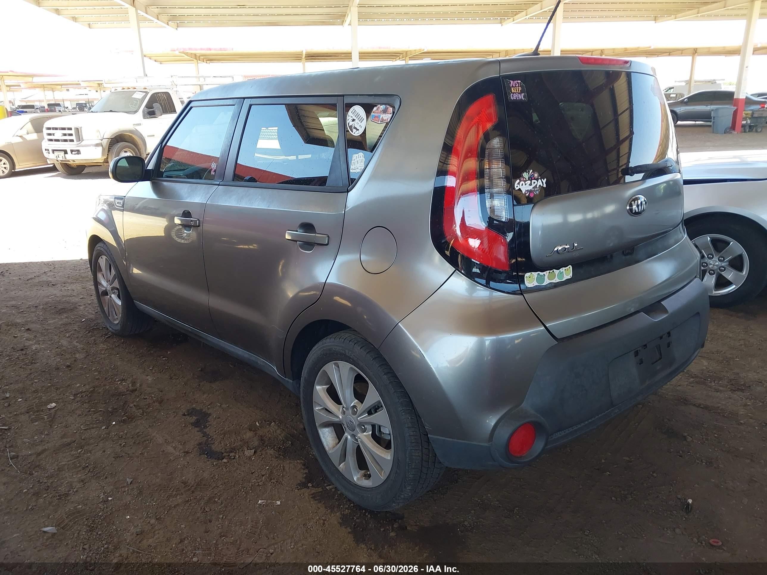 2015 Kia Soul + Gray vin: KNDJP3A53F7184572