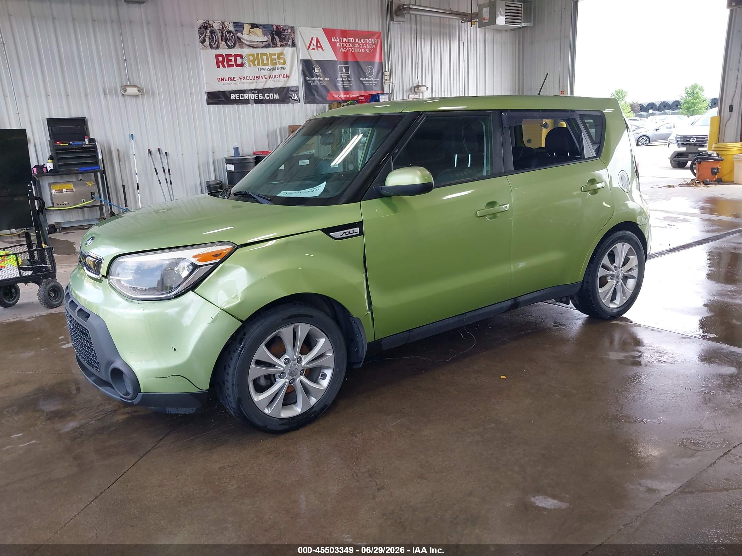 2015 Kia Soul + Зеленый vin: KNDJP3A53F7769698