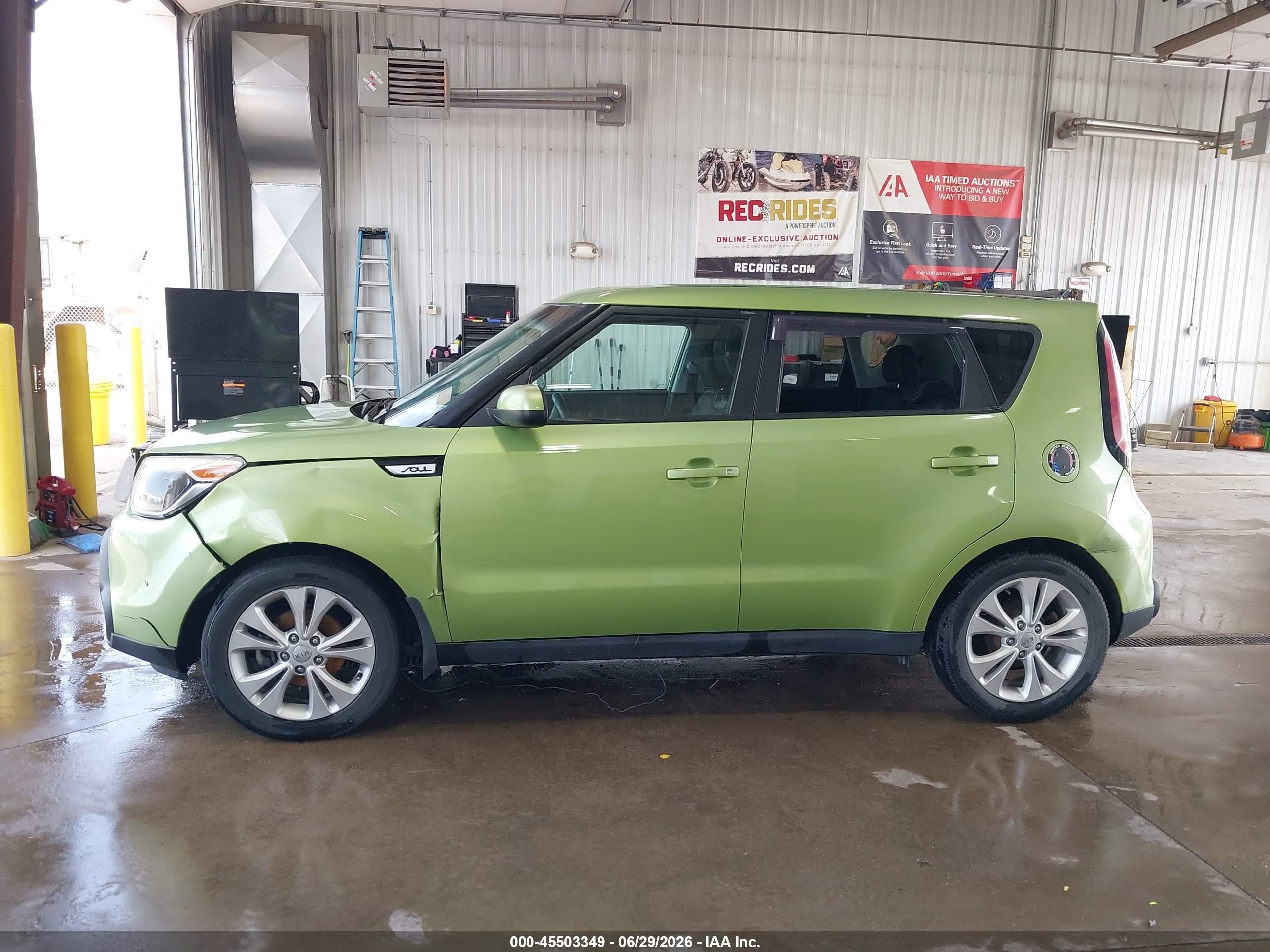 2015 Kia Soul + Зеленый vin: KNDJP3A53F7769698