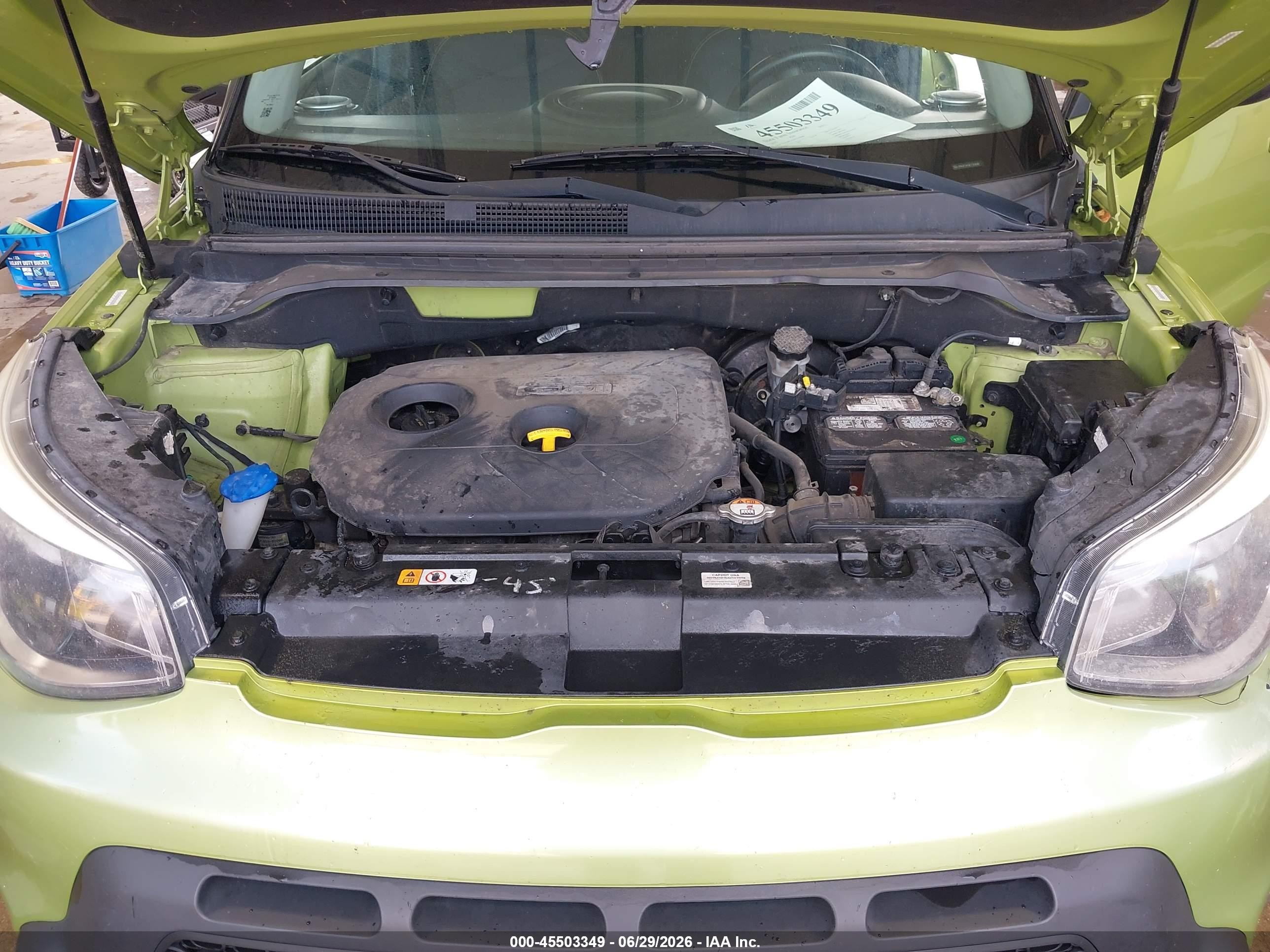 2015 Kia Soul + Зеленый vin: KNDJP3A53F7769698