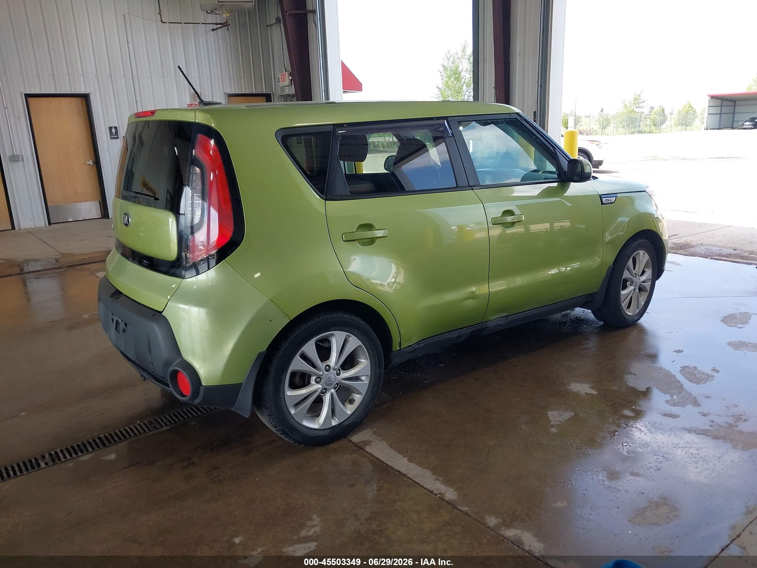 2015 Kia Soul + Зеленый vin: KNDJP3A53F7769698
