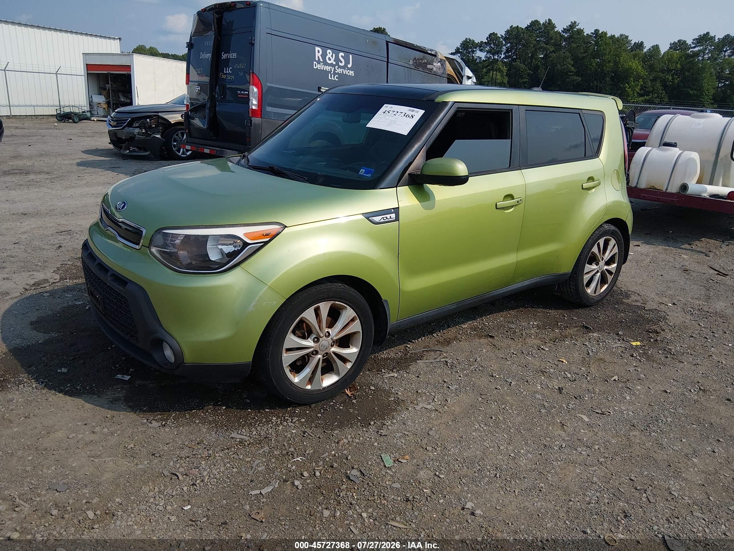 2015 Kia Soul + Зеленый vin: KNDJP3A53F7774707