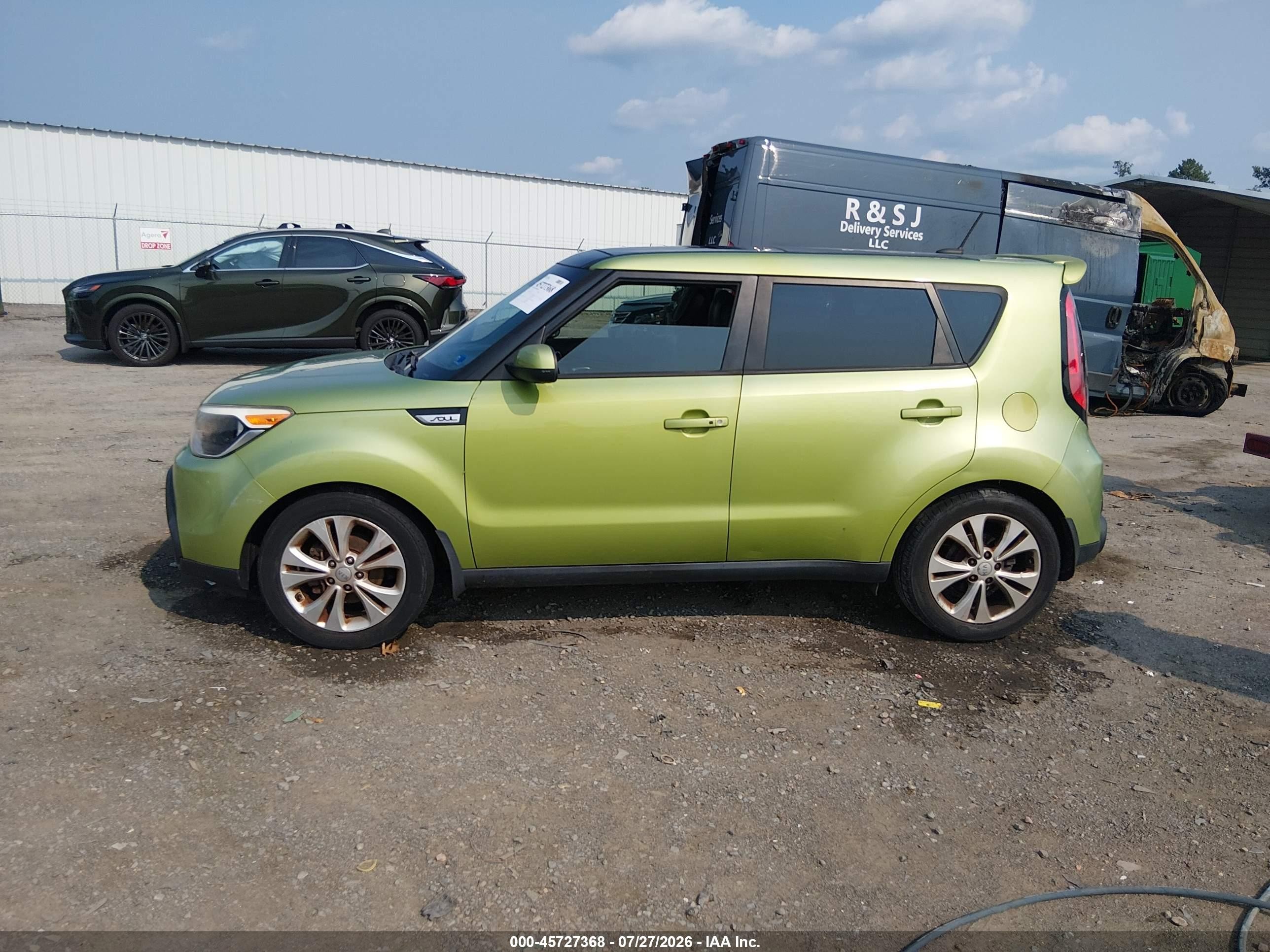 2015 Kia Soul + Зеленый vin: KNDJP3A53F7774707