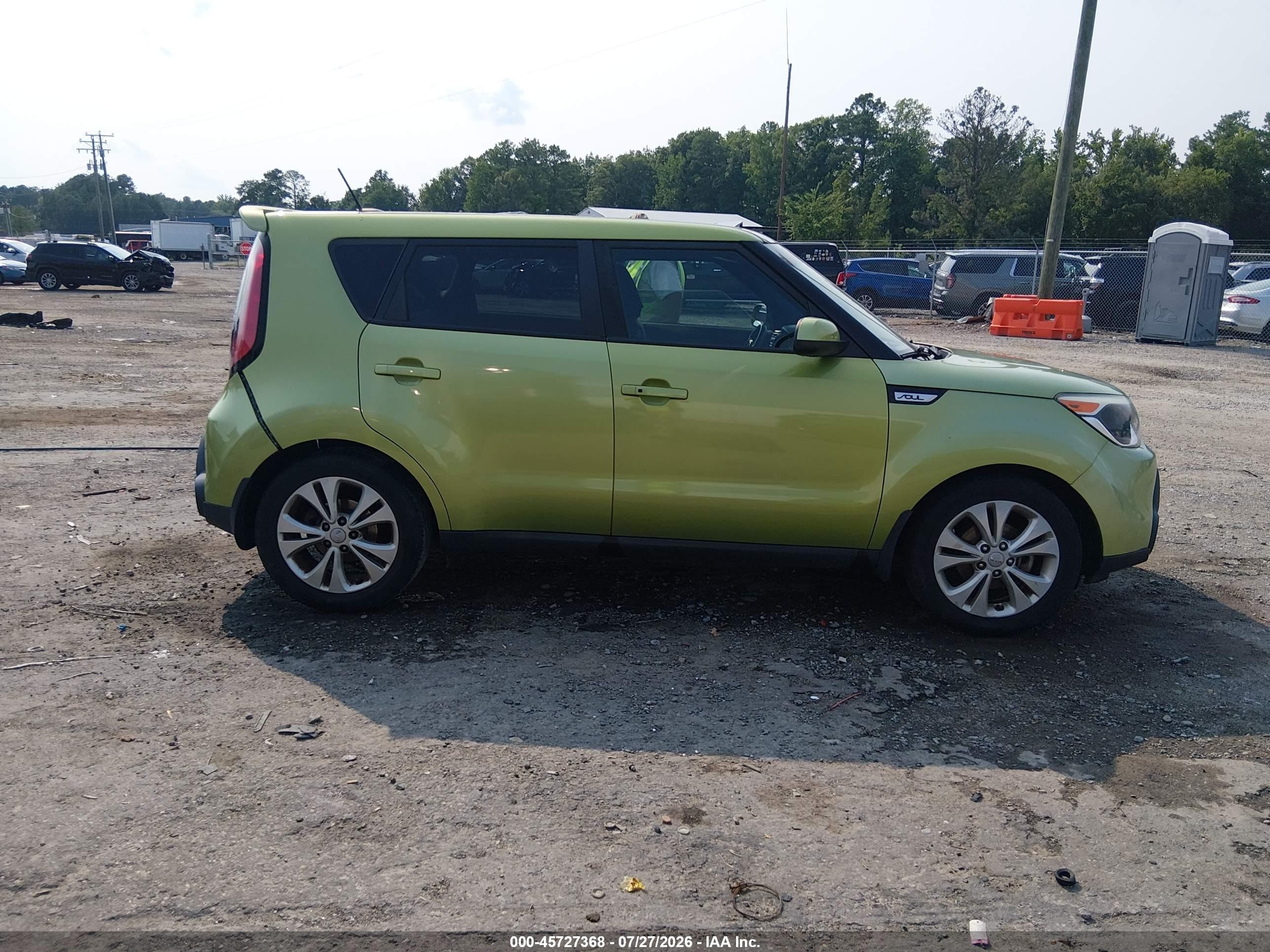 2015 Kia Soul + Зеленый vin: KNDJP3A53F7774707