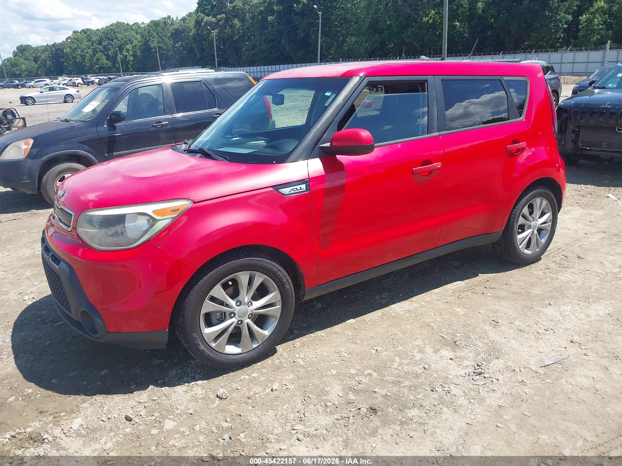 2015 Kia Soul + Red vin: KNDJP3A53F7781513