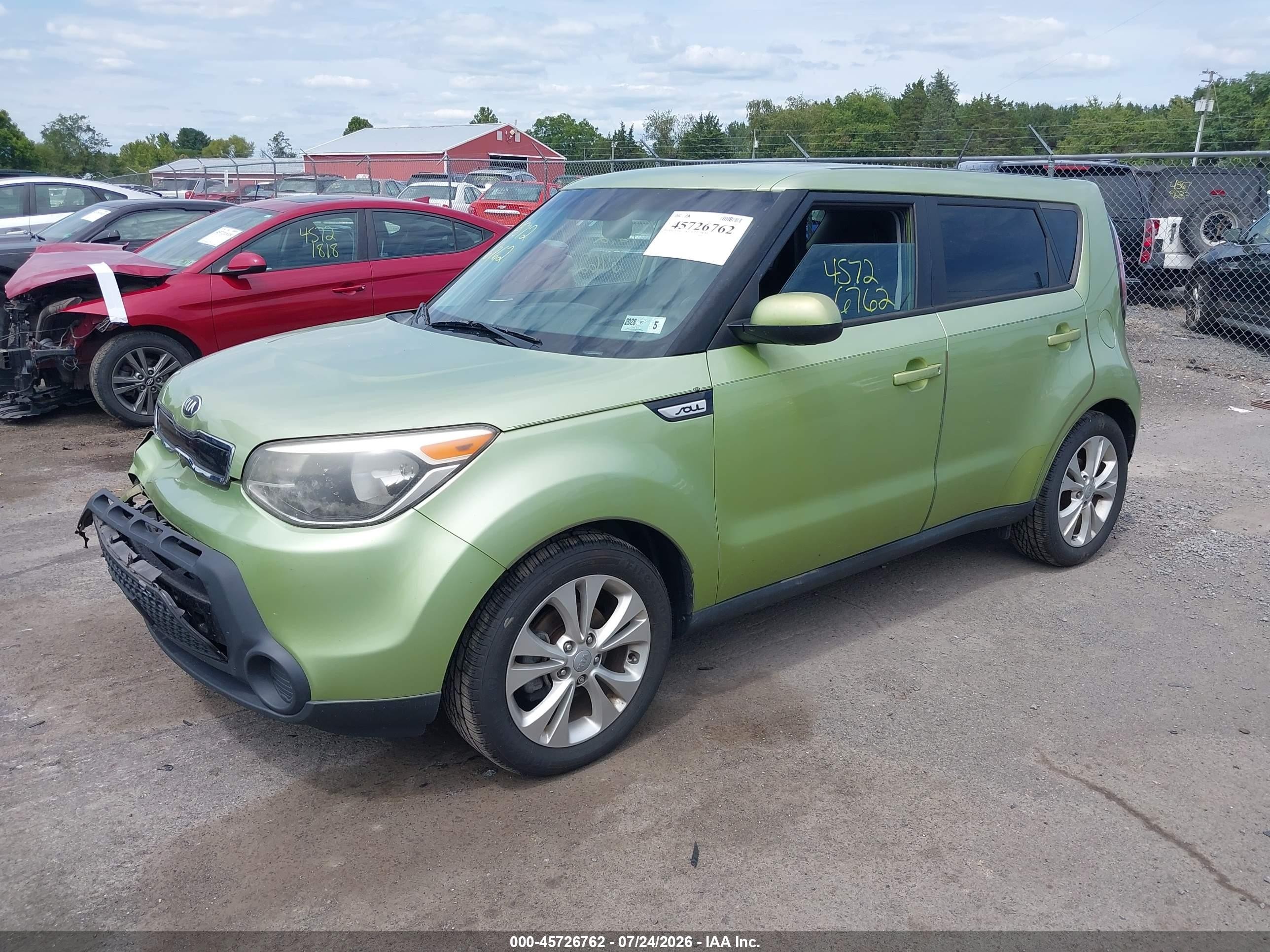 2015 Kia Soul + Зеленый vin: KNDJP3A53F7815367