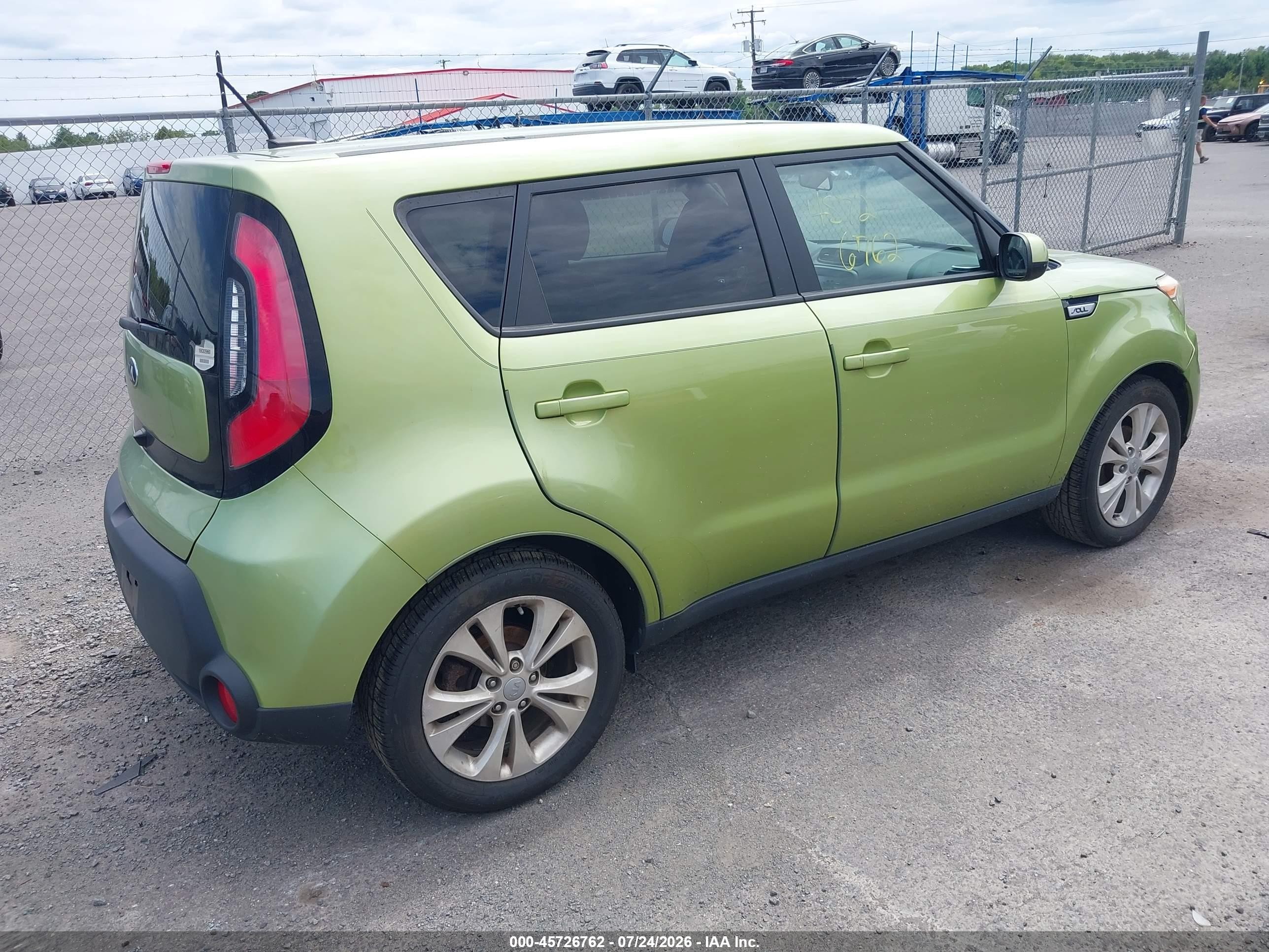2015 Kia Soul + Зеленый vin: KNDJP3A53F7815367