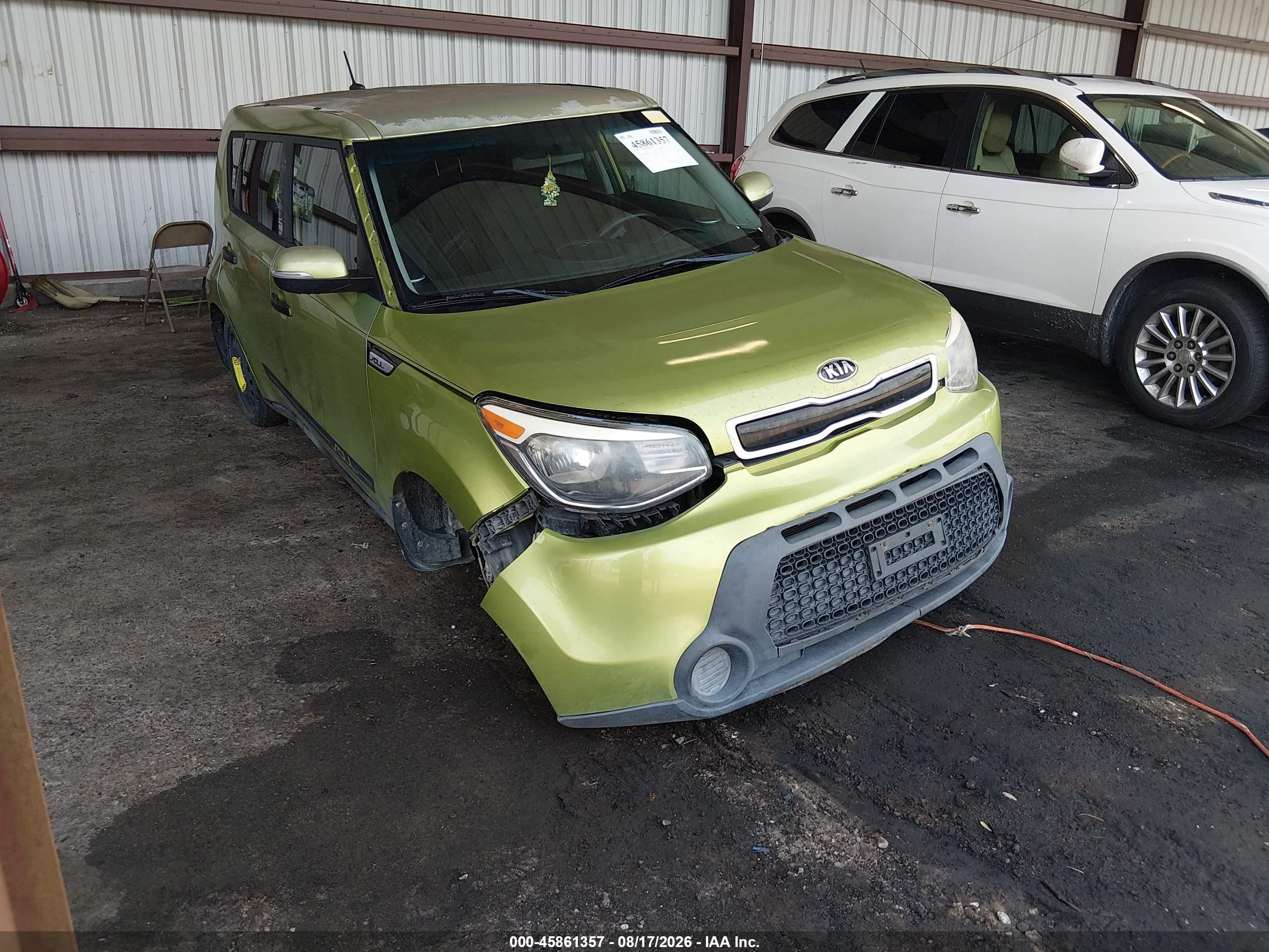 2014 Kia Soul + Green vin: KNDJP3A54E7709153
