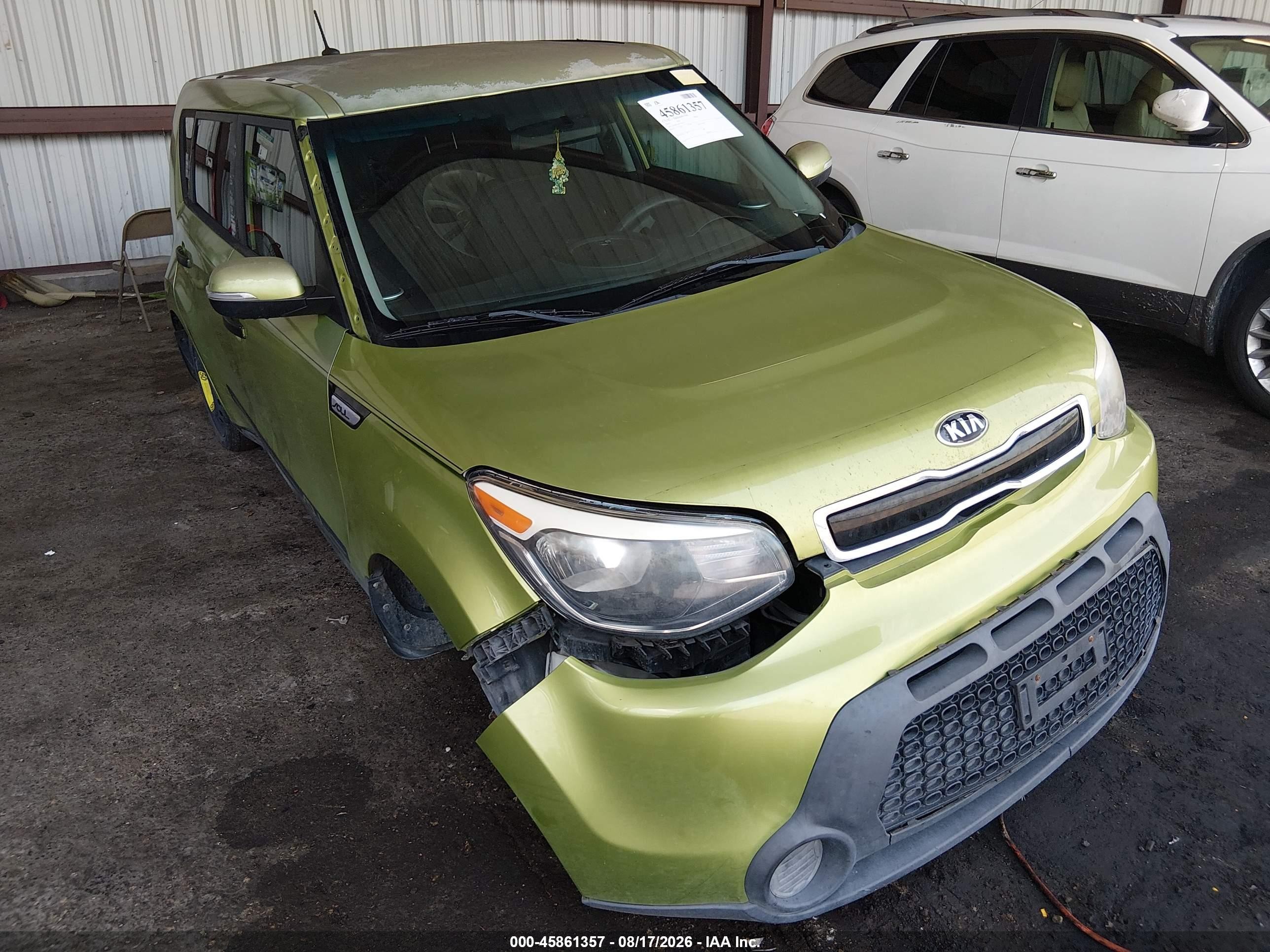 2014 Kia Soul + Green vin: KNDJP3A54E7709153