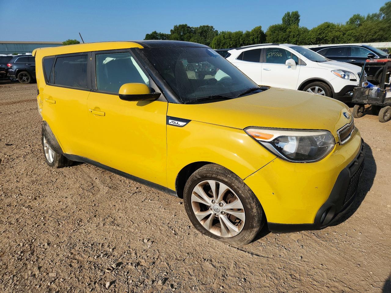 2015 Kia Soul + Yellow vin: KNDJP3A54F7137809
