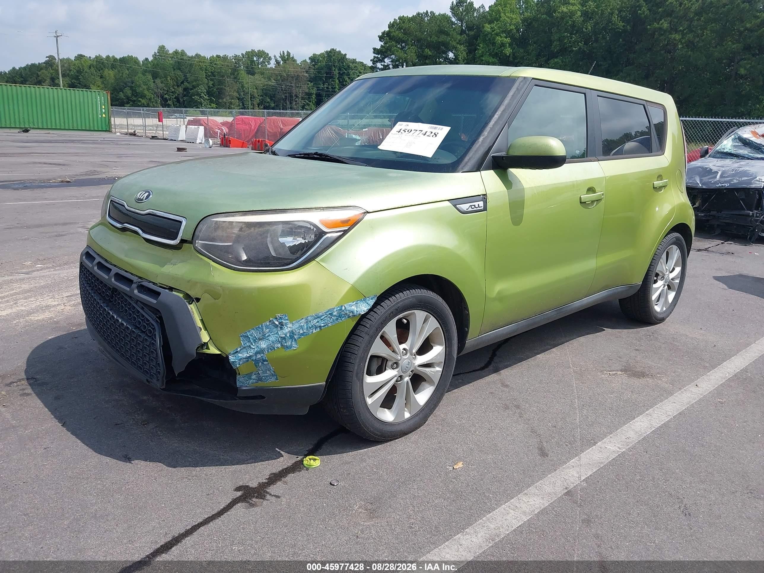 2015 Kia Soul + Green vin: KNDJP3A54F7788809