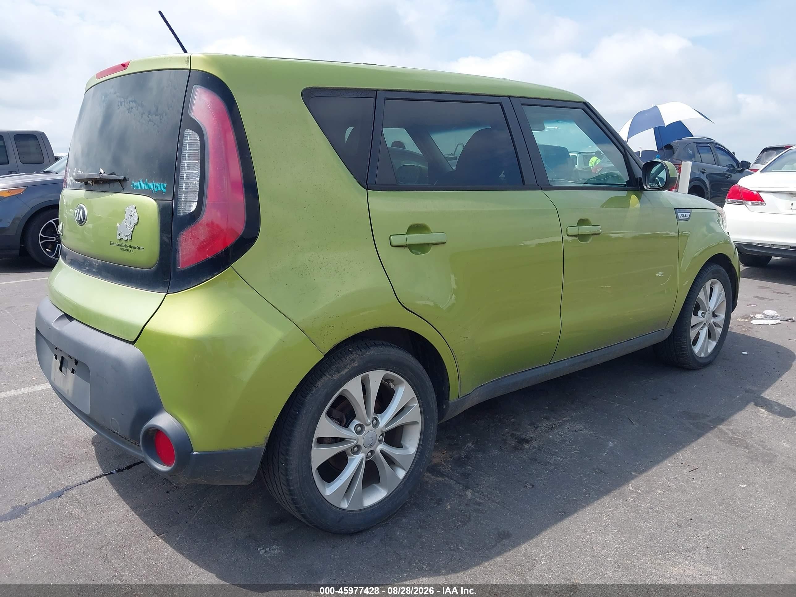 2015 Kia Soul + Green vin: KNDJP3A54F7788809