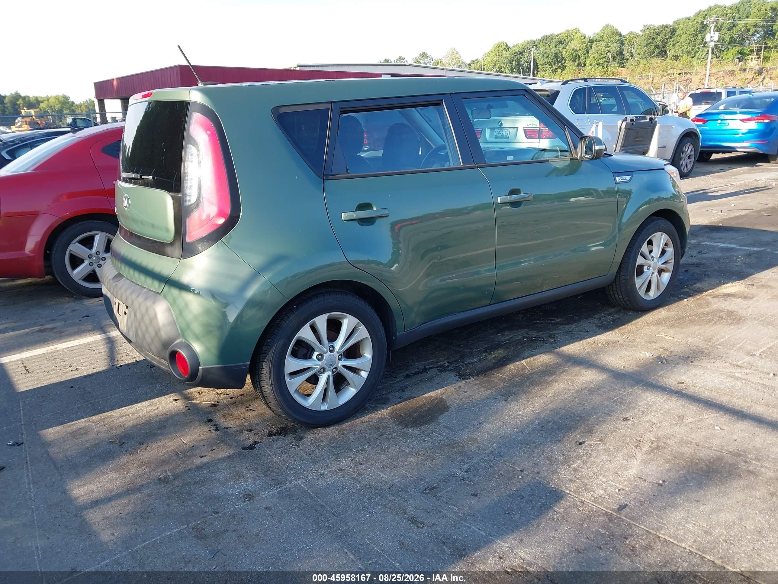 2014 Kia Soul + Green vin: KNDJP3A55E7007696