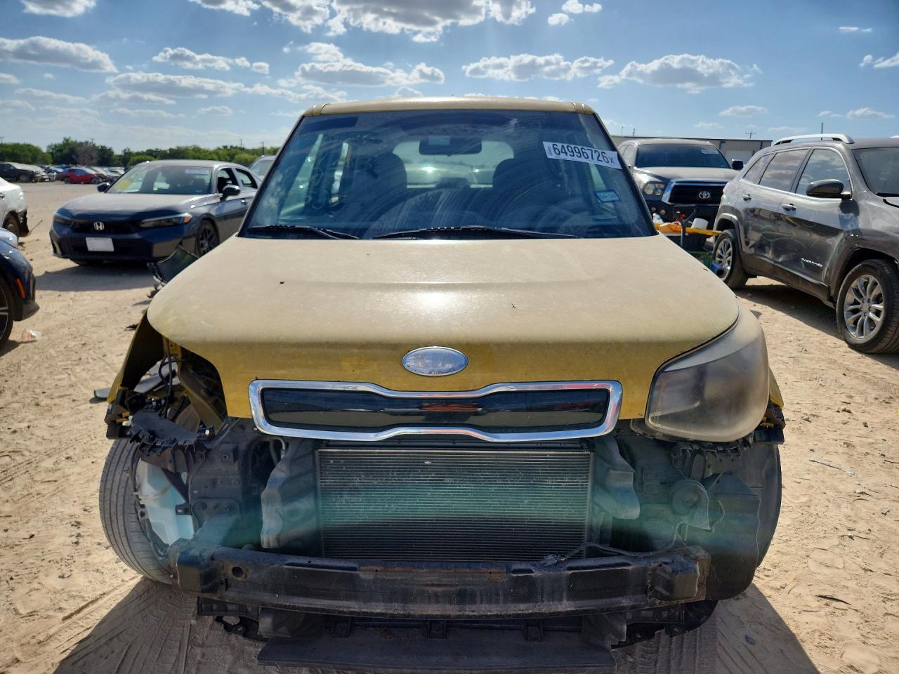 2014 Kia Soul + Yellow vin: KNDJP3A55E7033585