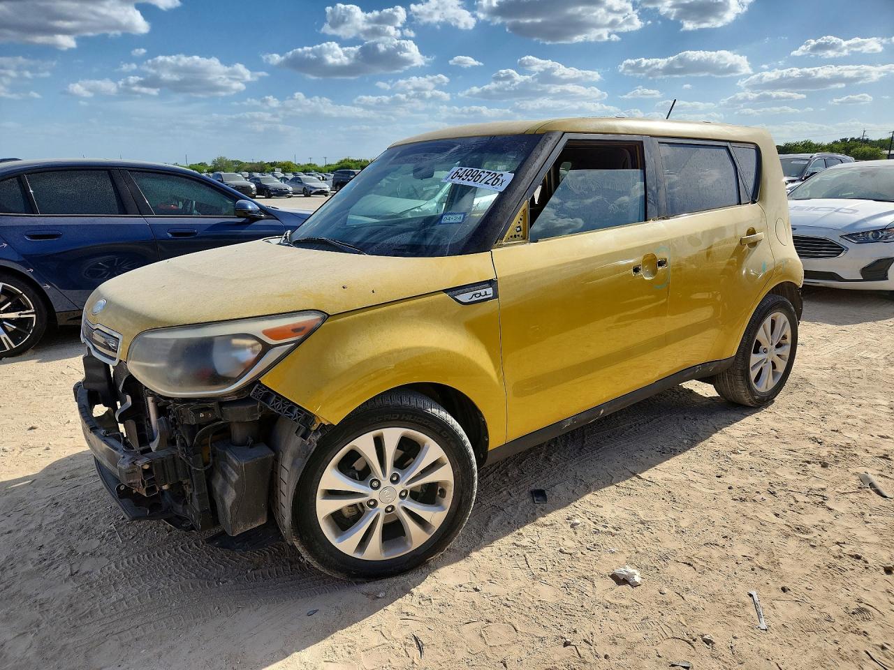 2014 Kia Soul + Yellow vin: KNDJP3A55E7033585