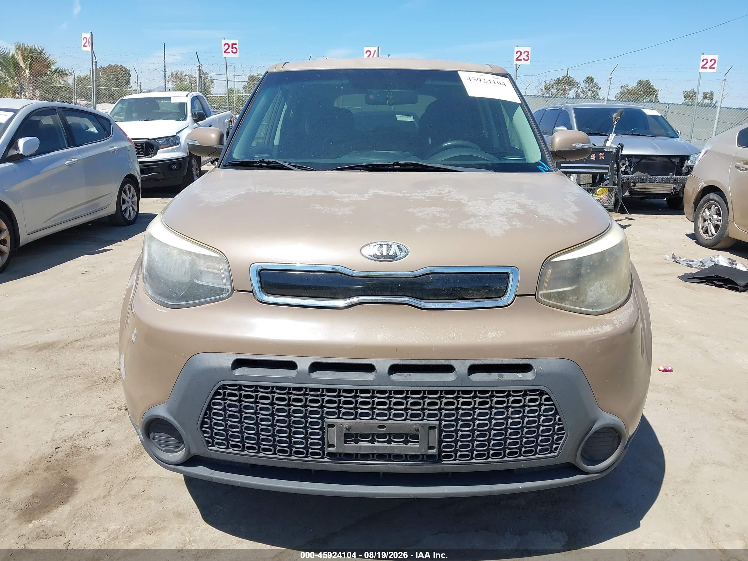 2014 Kia Soul + Brown vin: KNDJP3A55E7039385