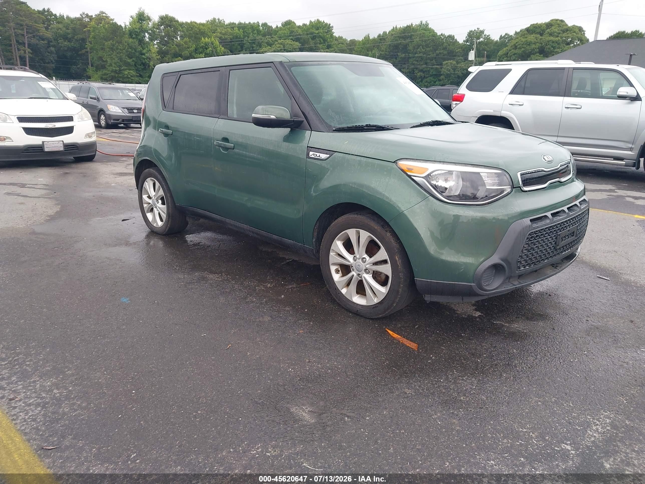 2014 Kia Soul + Green vin: KNDJP3A55E7048104