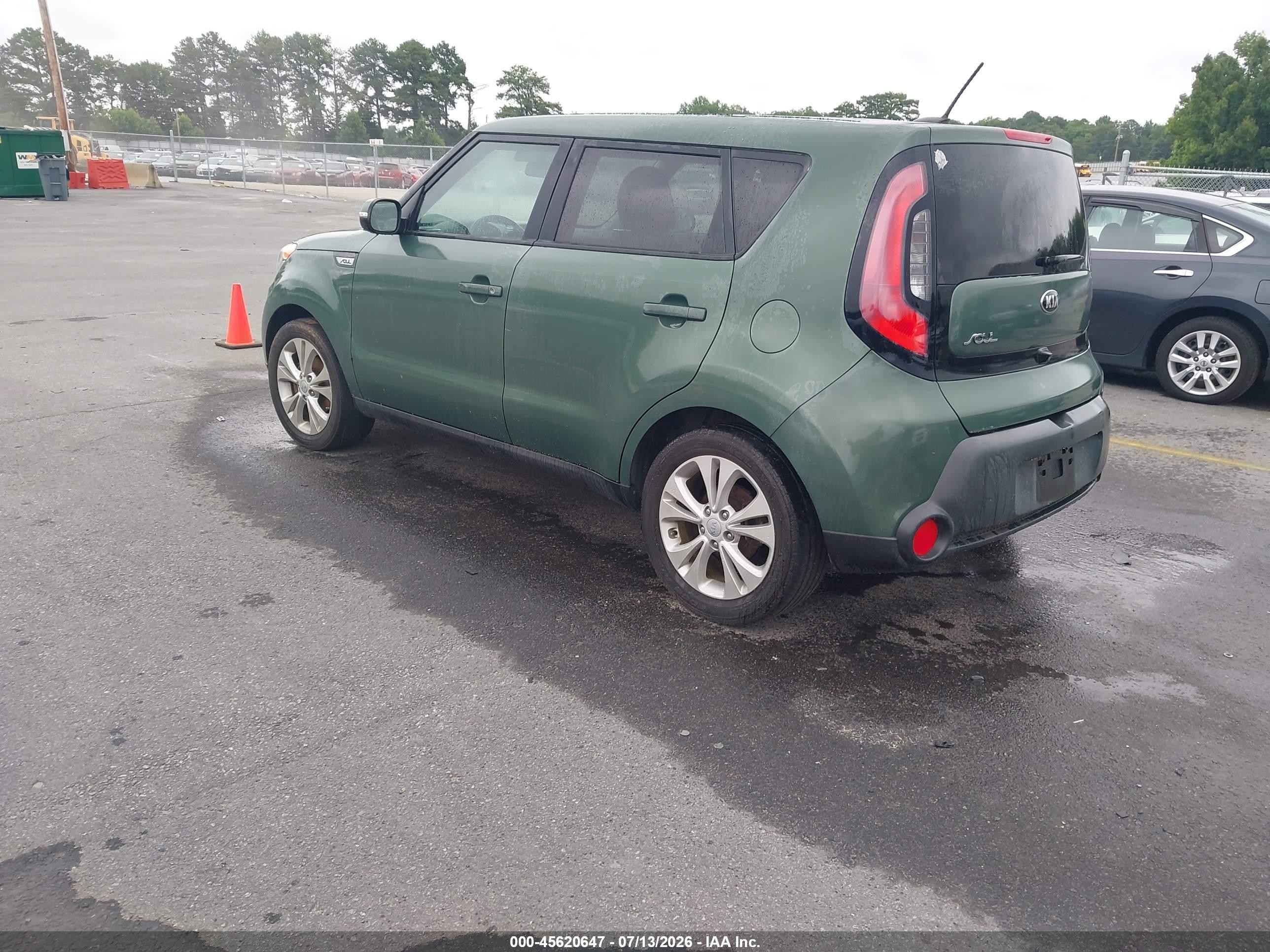 2014 Kia Soul + Зеленый vin: KNDJP3A55E7048104