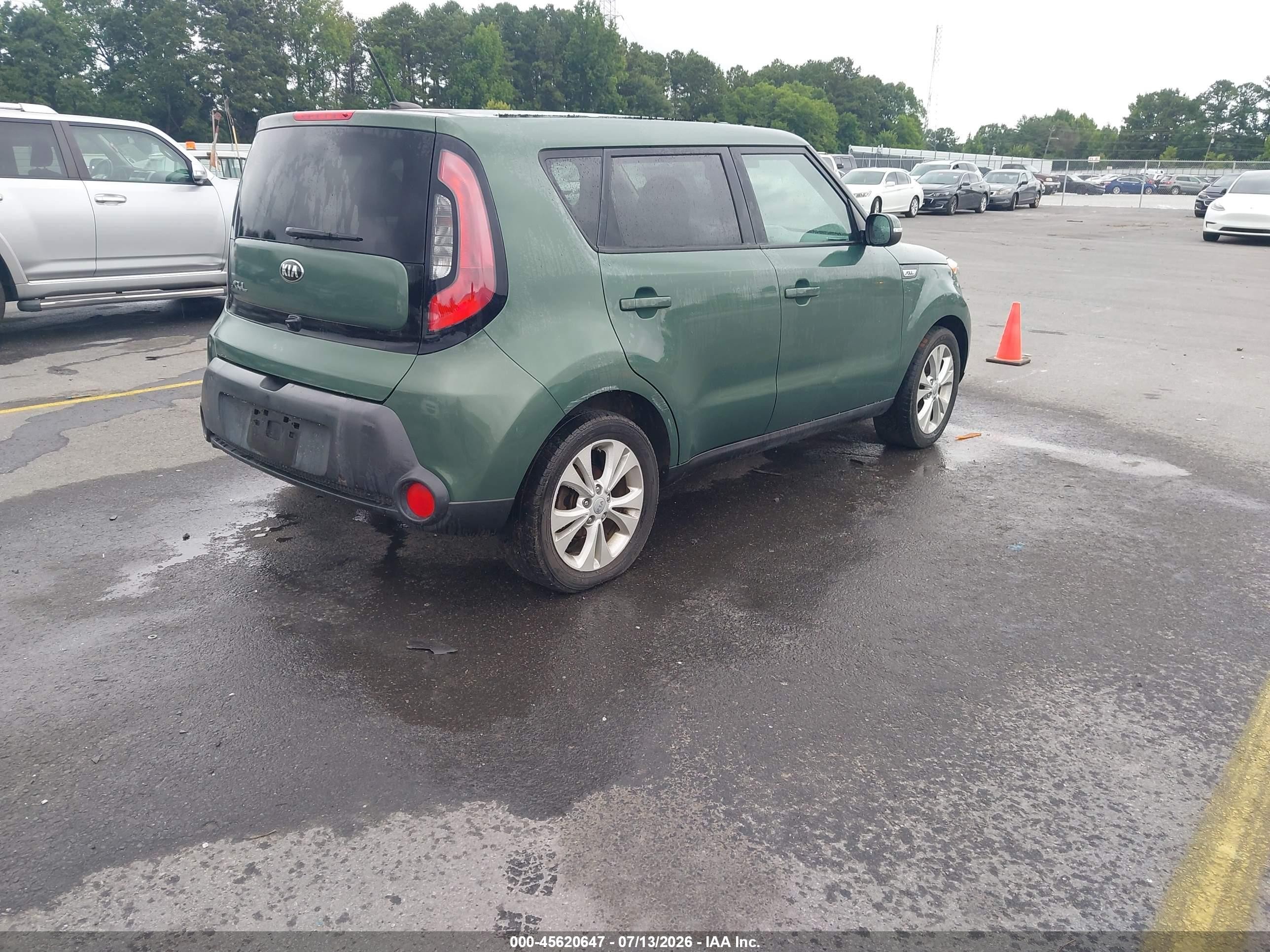 2014 Kia Soul + Зеленый vin: KNDJP3A55E7048104