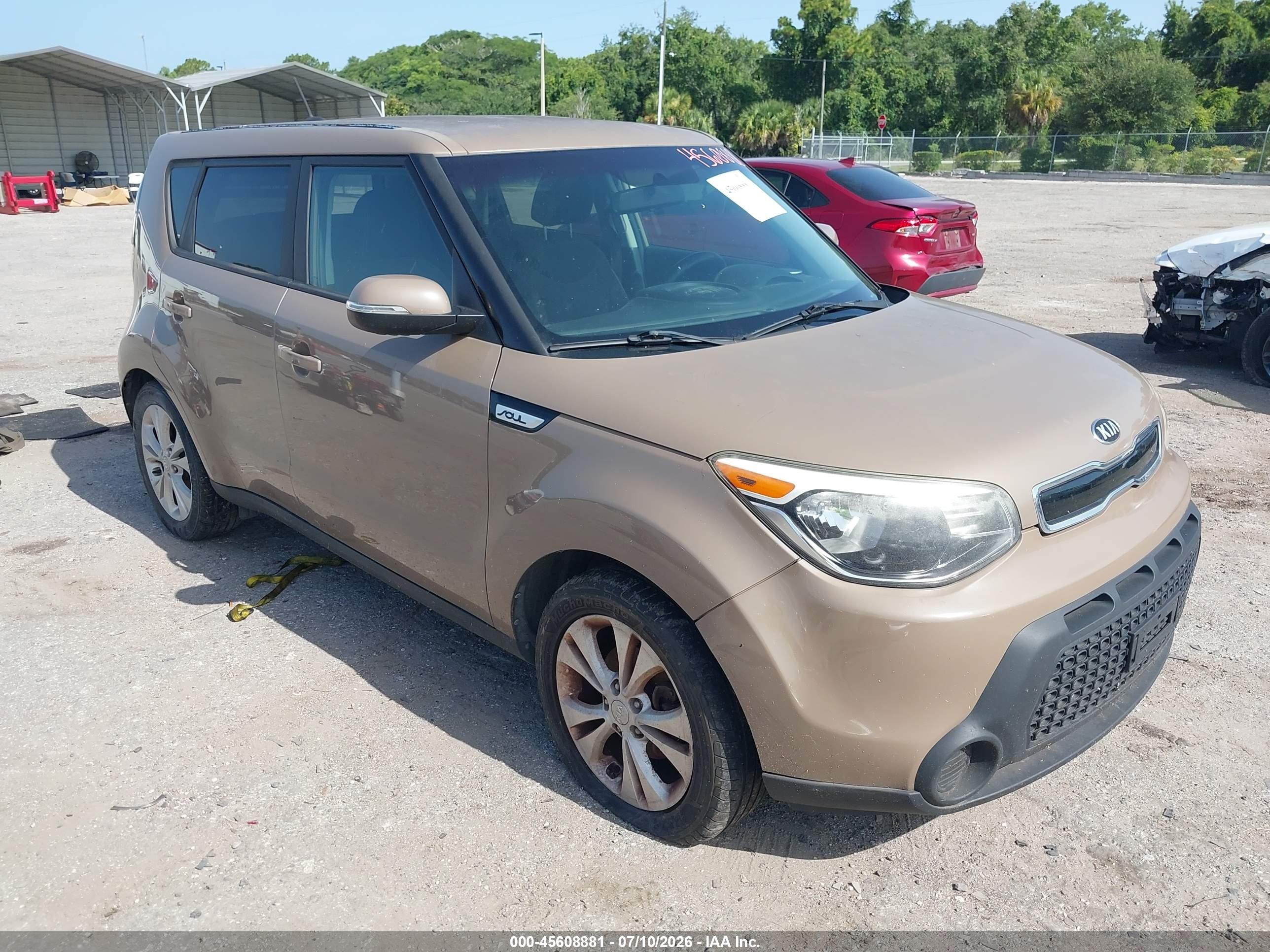 2014 Kia Soul + Brown vin: KNDJP3A55E7054890