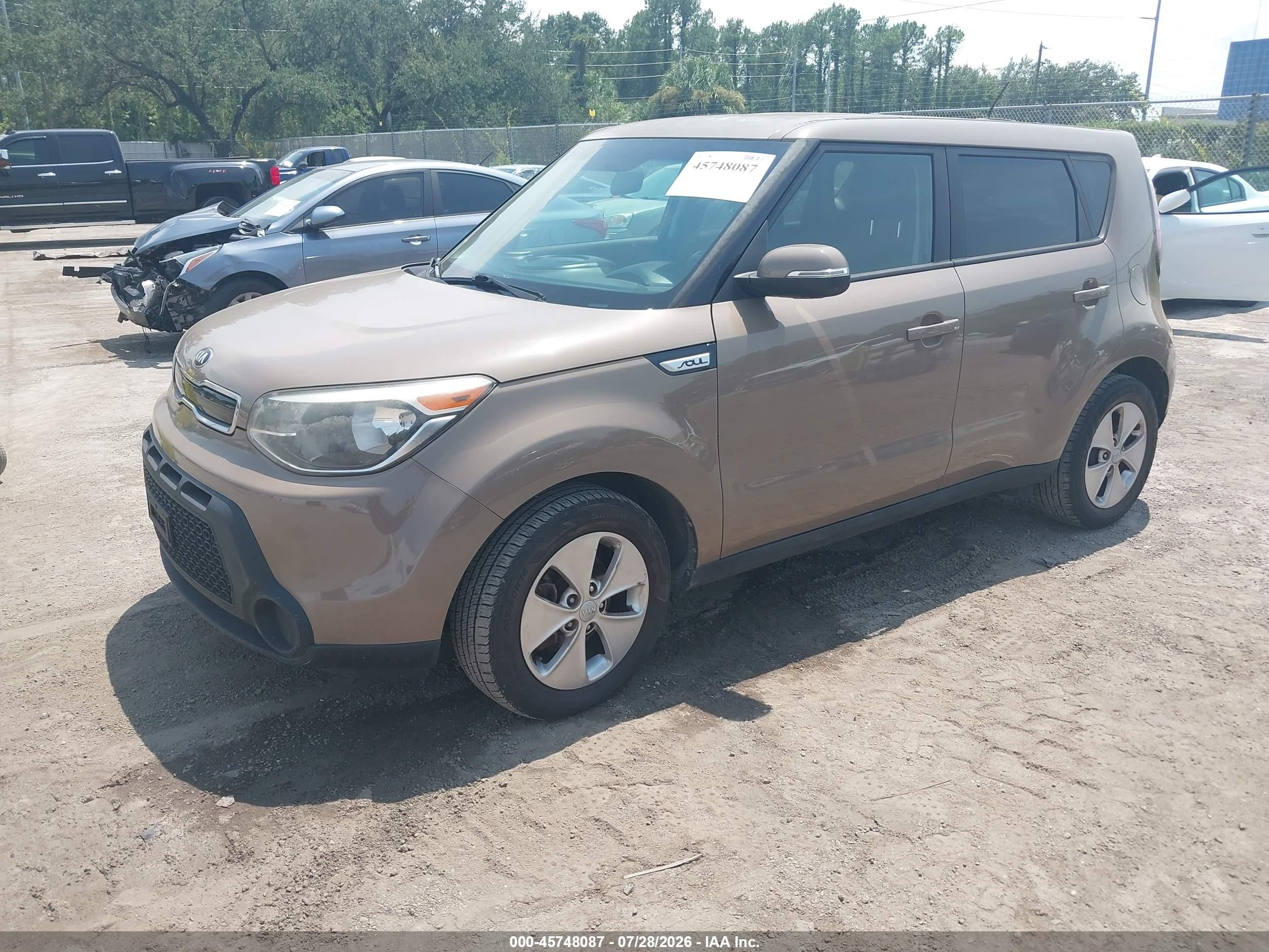 2014 Kia Soul + Brown vin: KNDJP3A55E7054890